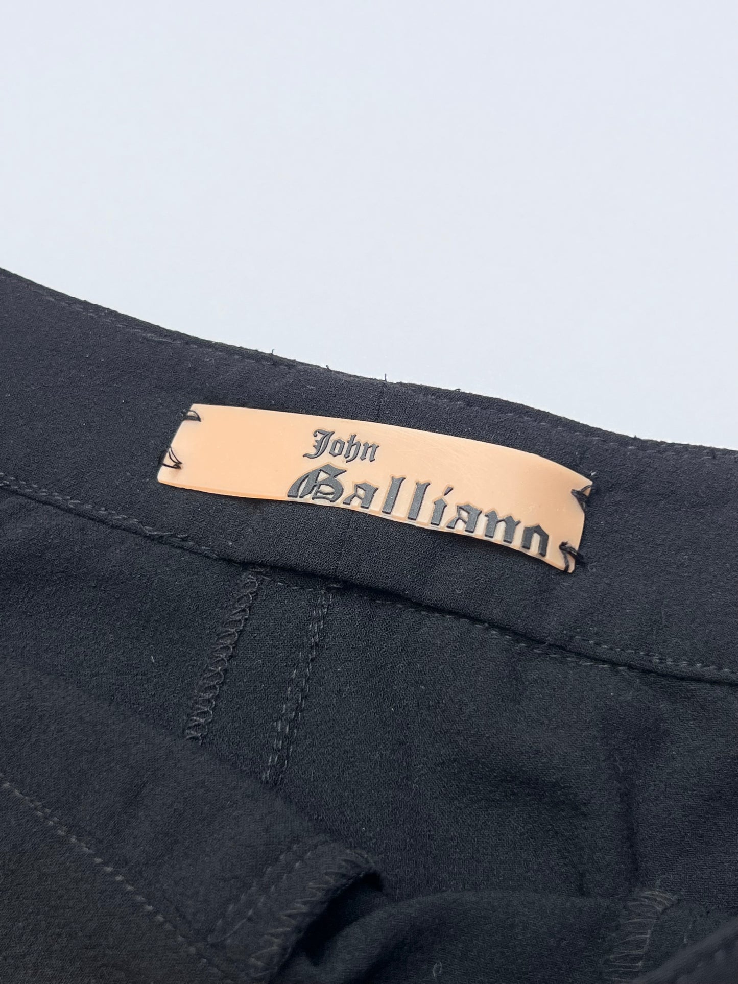 john galliano pavé crystal buckle bondage cargos, s/s 2003