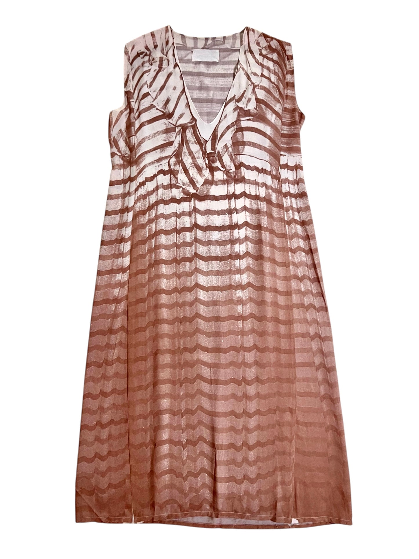 martin margiela trompe l’oeil photo-print rayon dress, s/s 1996