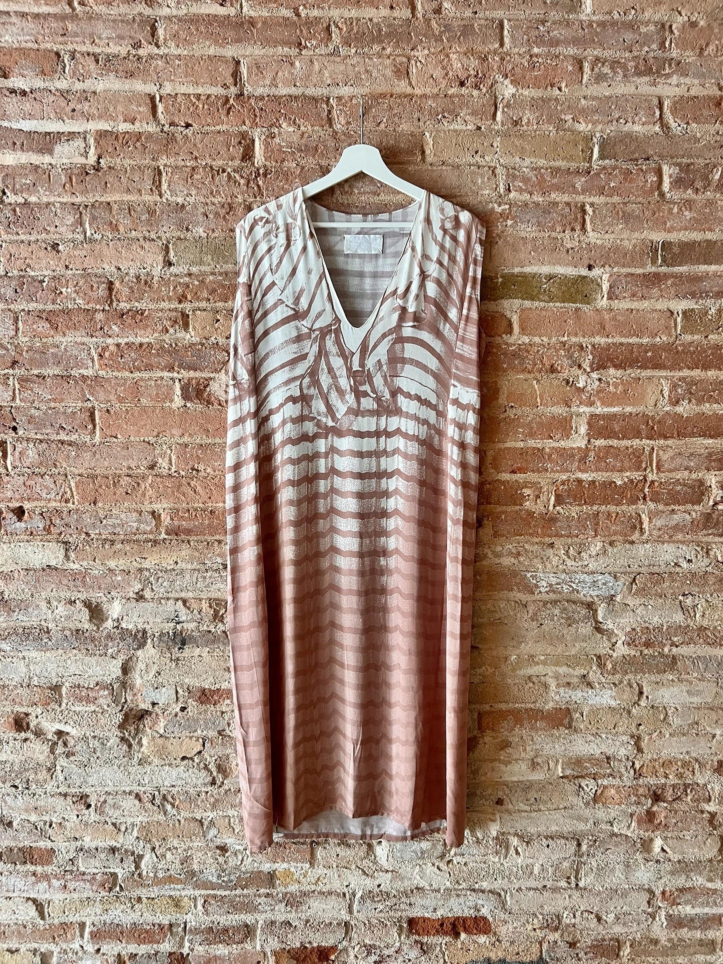 martin margiela trompe l’oeil photo-print rayon dress, s/s 1996