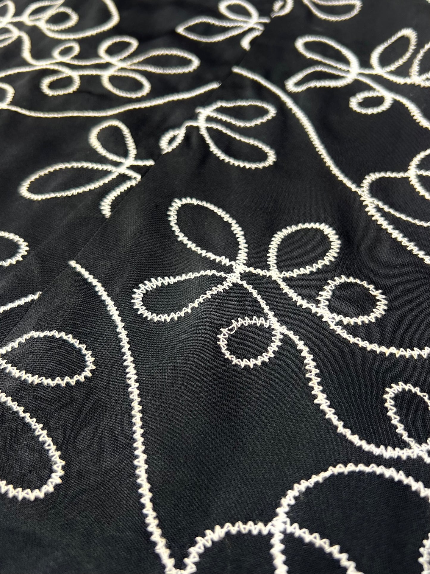 martine sitbon embroidered corset-laced dress, s/s 1987