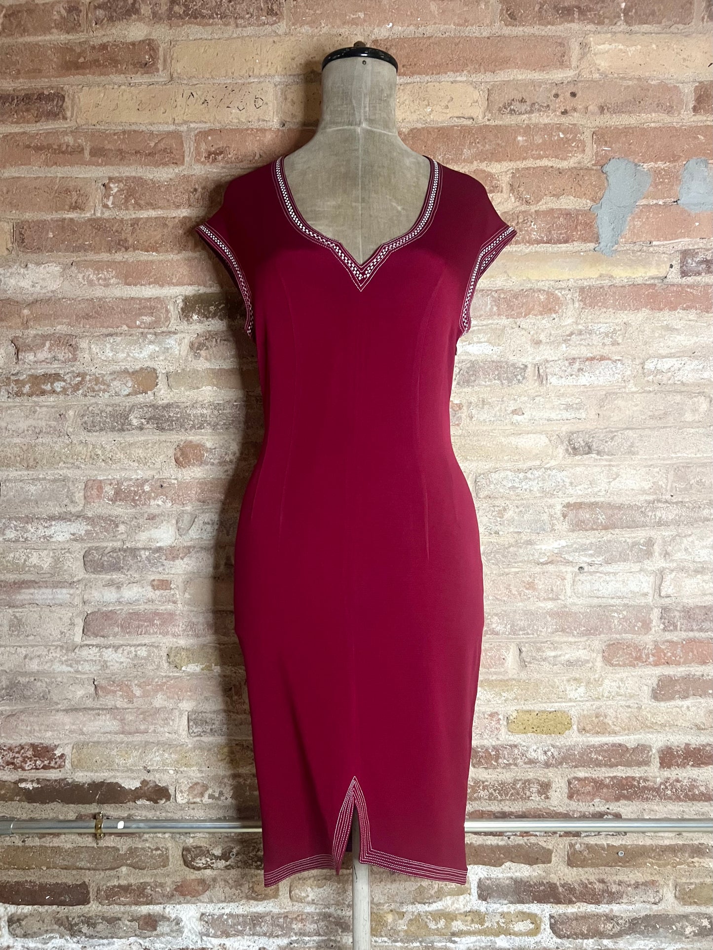 rifat ozbek jellaba inspired midi dress, s/s 1989