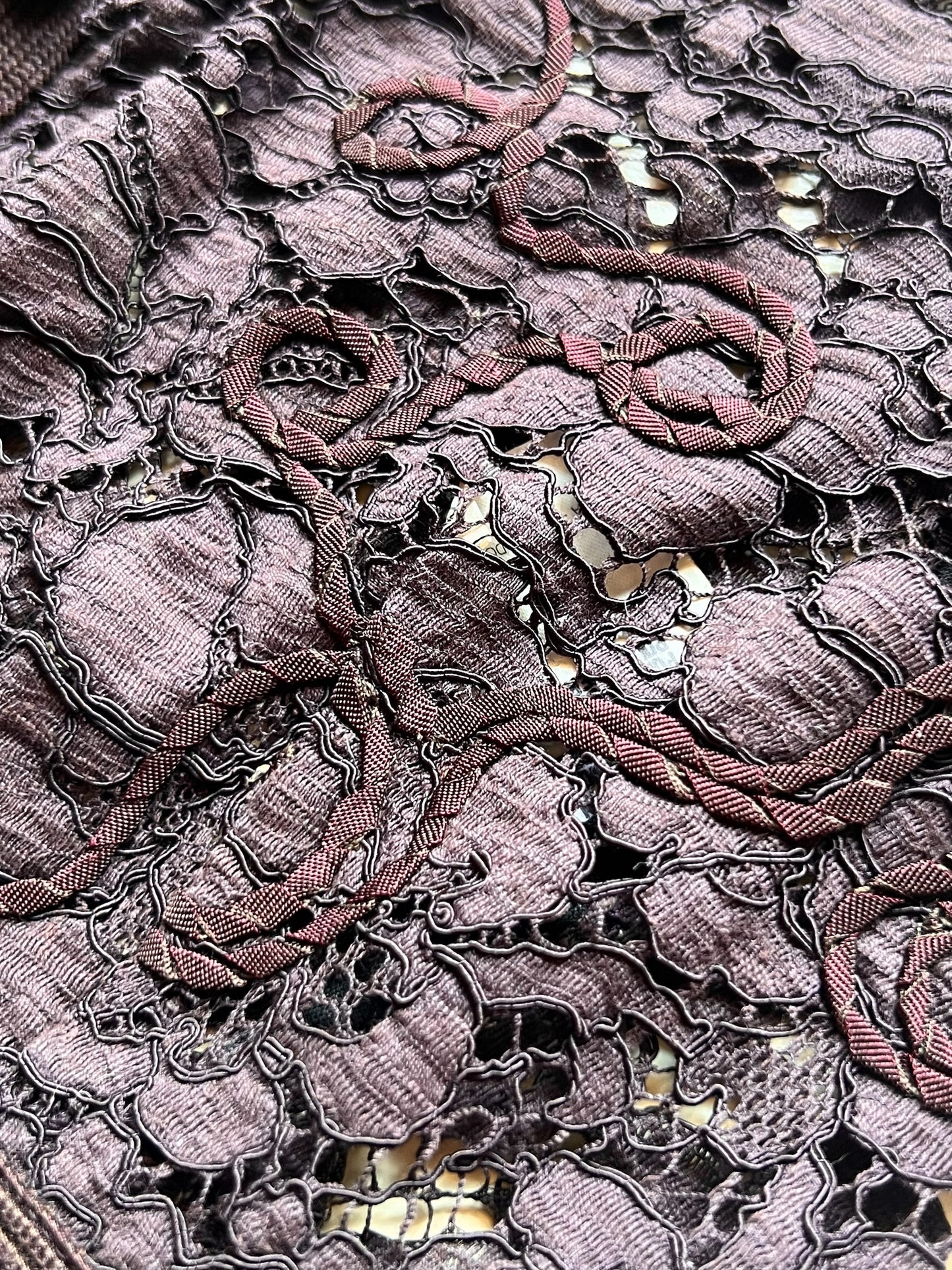 romeo gigli couched lace corset bodice, s/s 1991