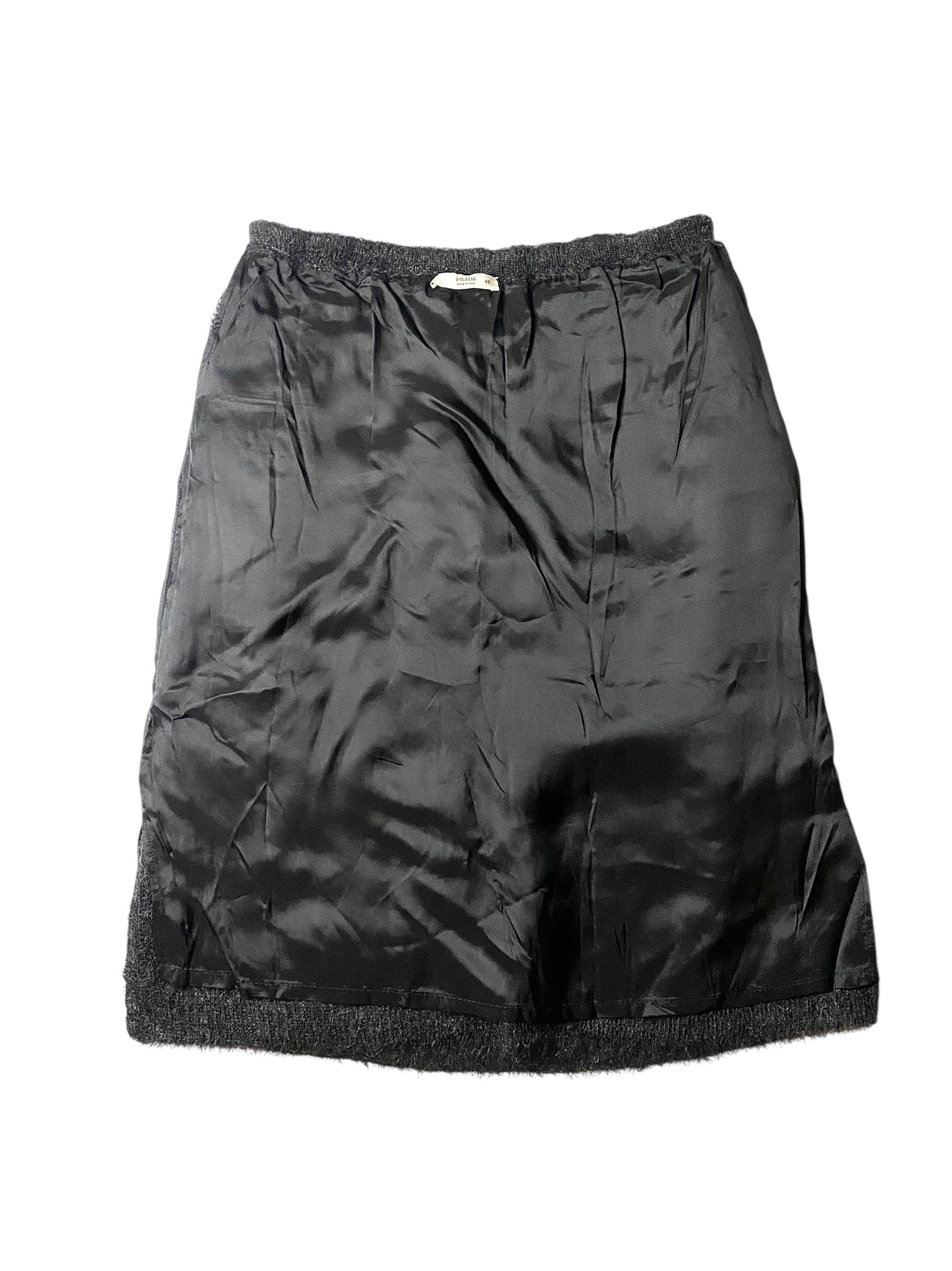 prada lacquered mohair skirt, a/w 2007