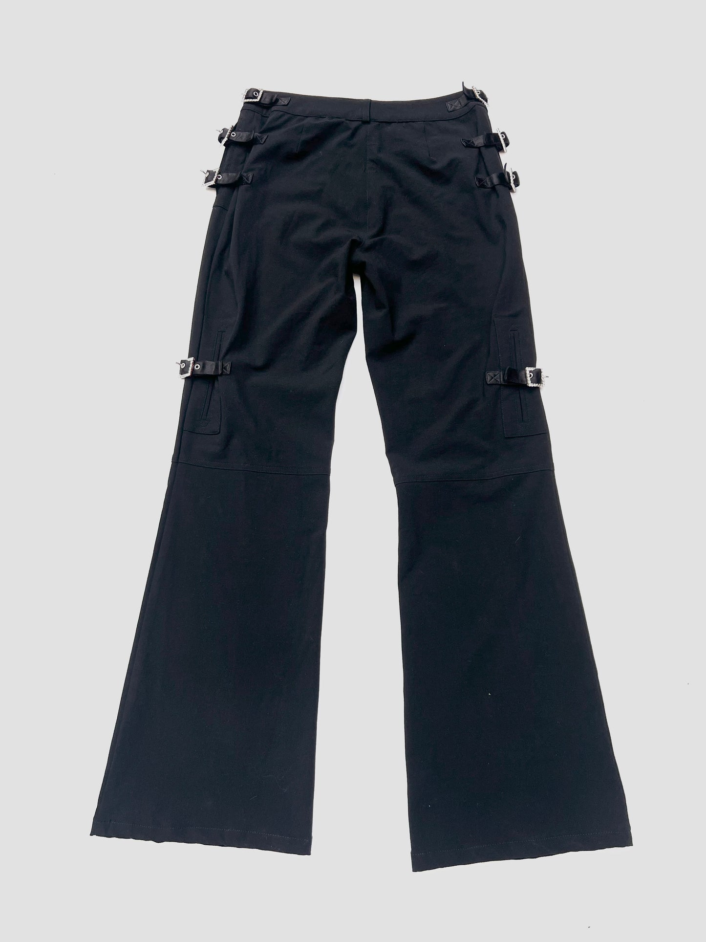 john galliano pavé crystal buckle bondage cargos, s/s 2003