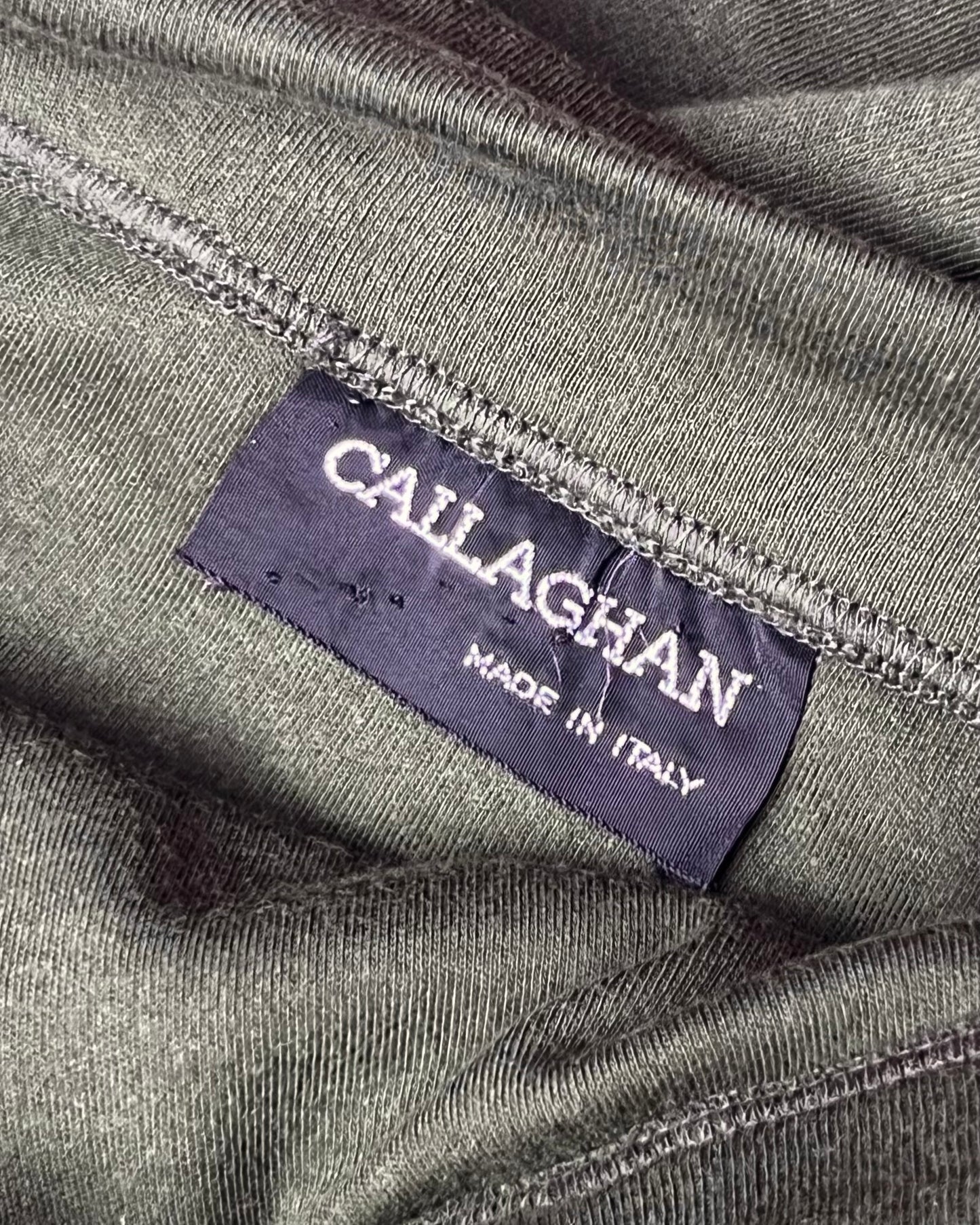 callaghan by romeo gigli forest green bandeau and skirt set, 1988