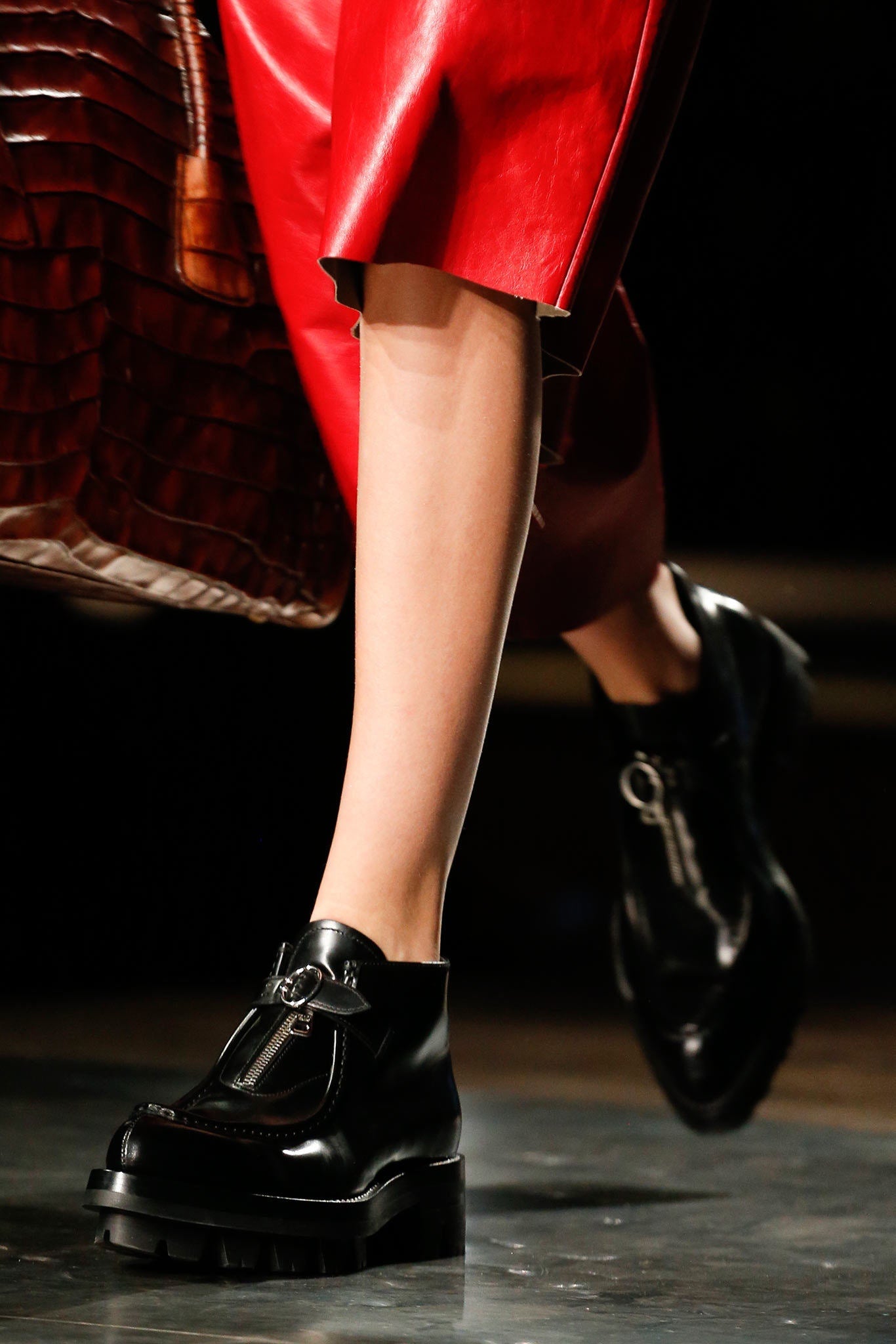 prada platformed lug sole riding boots, a/w 2013