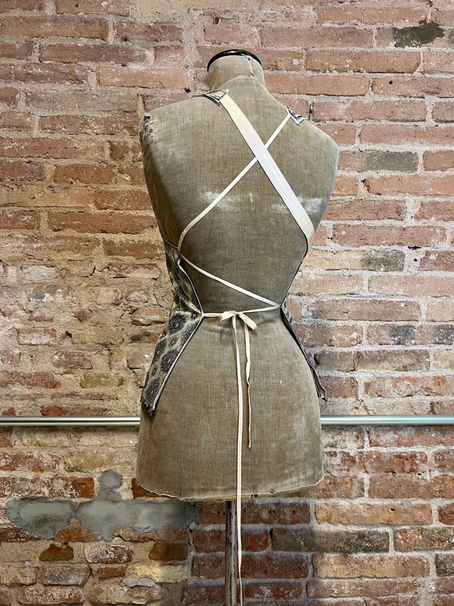 prada backless brocade gilet, s/s 2002