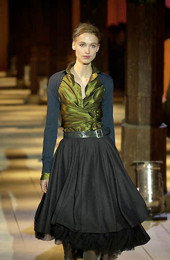 romeo gigli obi belt wrap shirt, a/w 2000