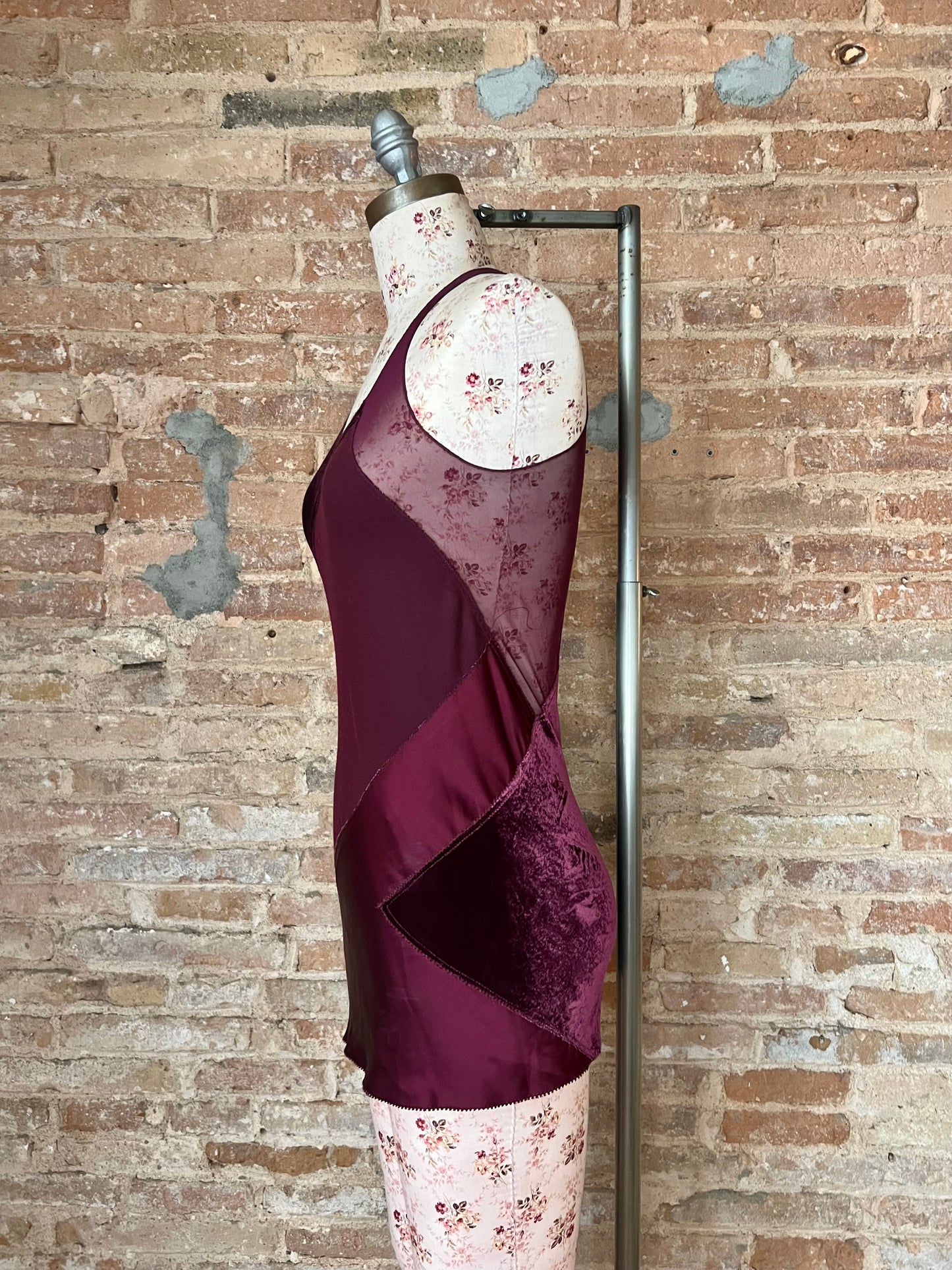 donna karan patchwork bias cut tank, a/w 2002