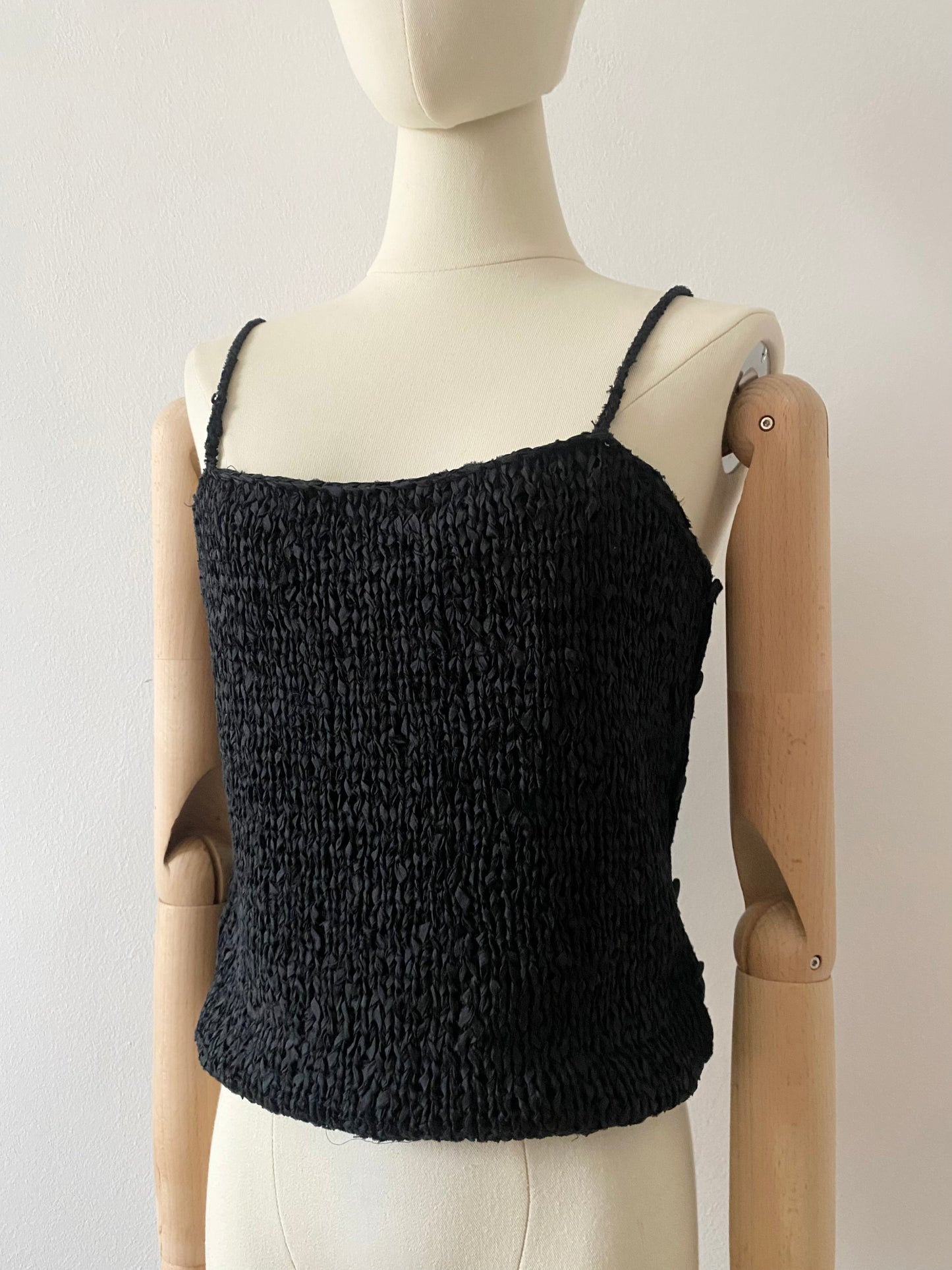 romeo gigli chunky silk knit bustier style top