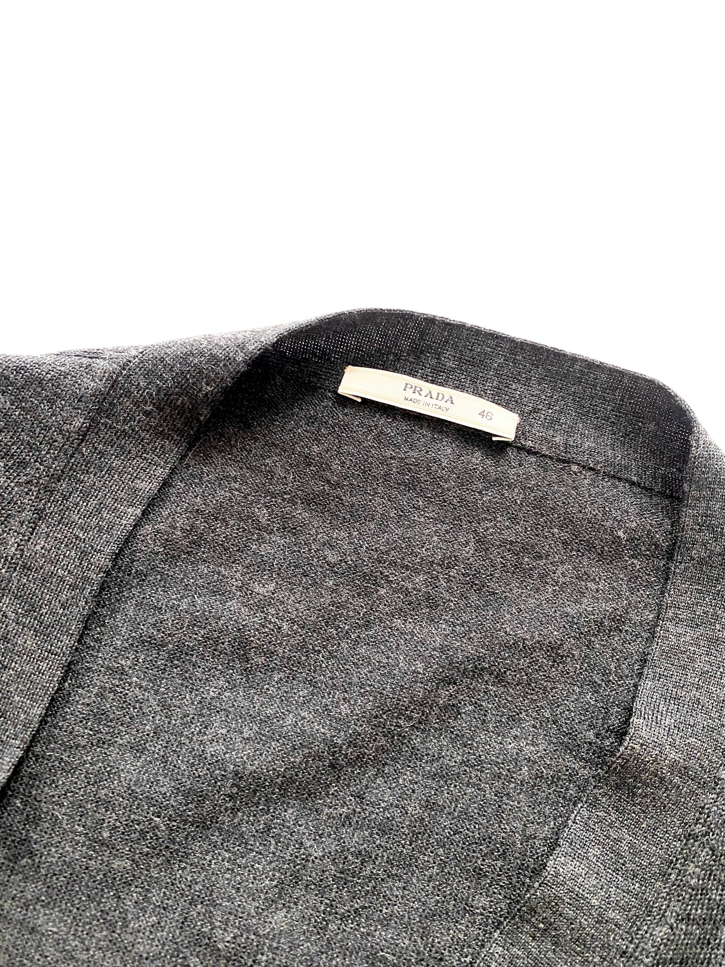 prada embroidered wool and silk cardigan, a/w 2004