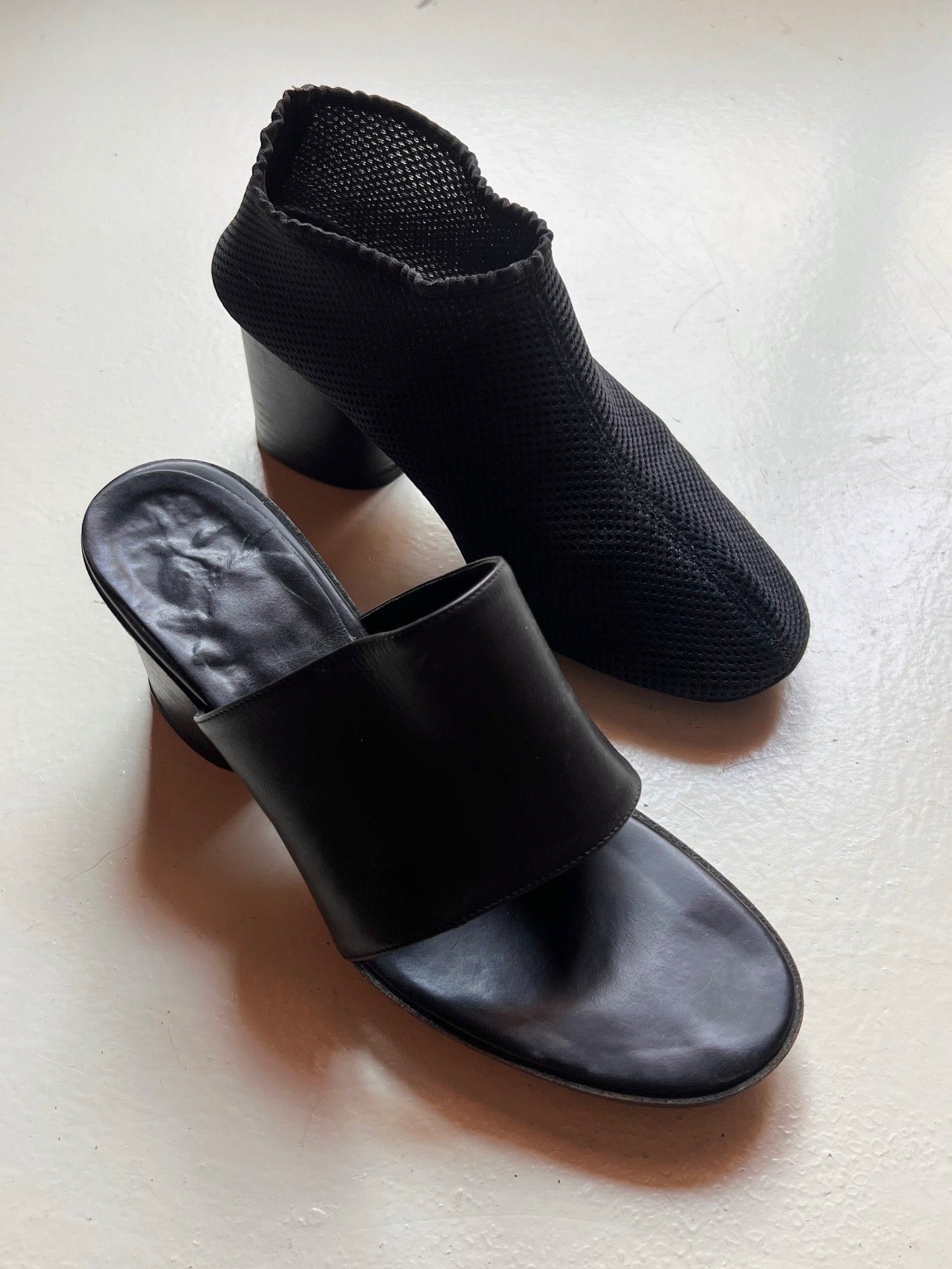 martin margiela platform mesh "sock" sandal-boot, a/w 1999