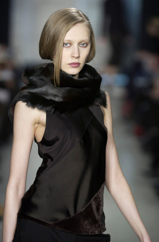 donna karan patchwork bias cut tank, a/w 2002