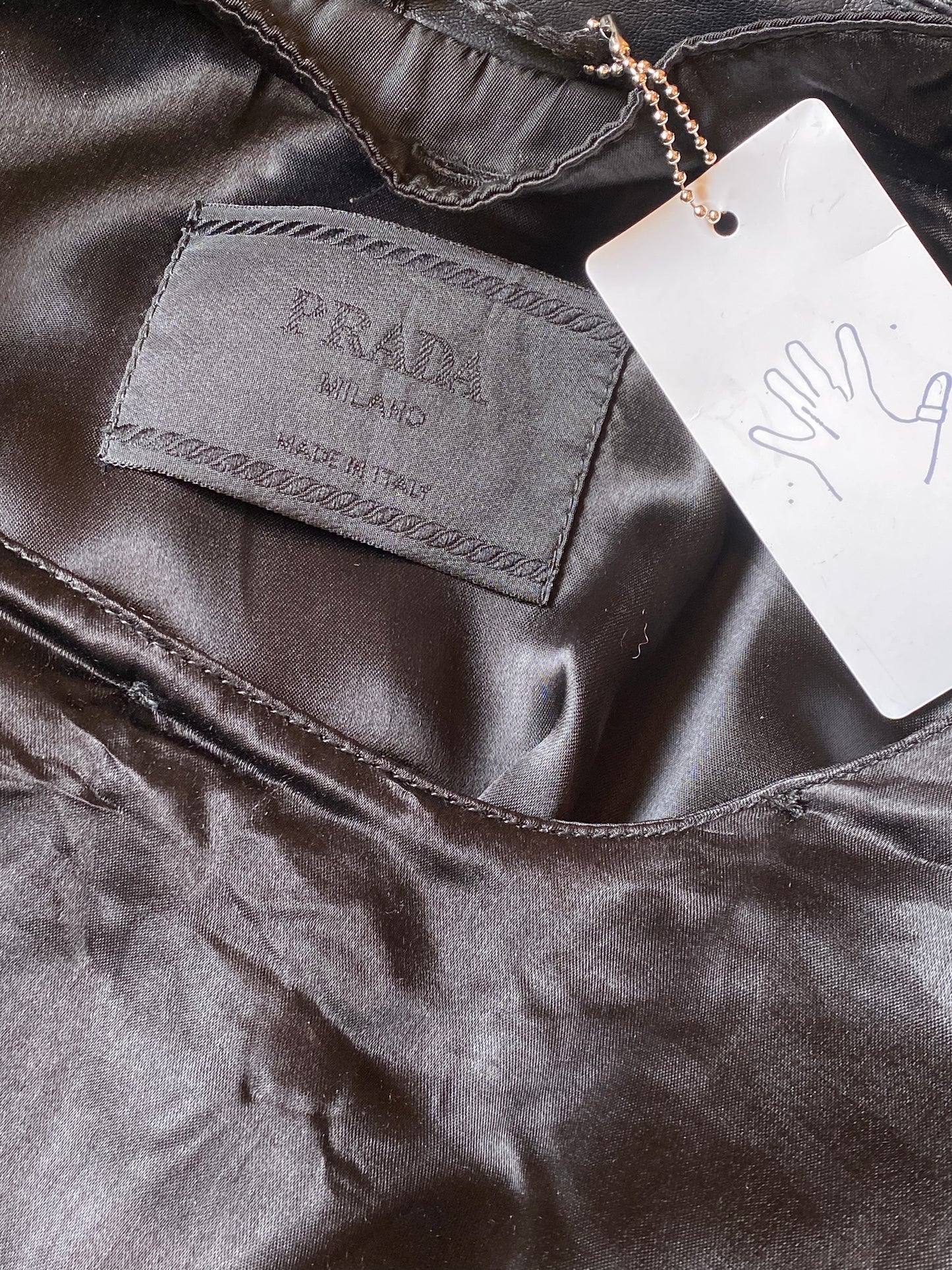 prada nylon & fur collar anorak, mid 90s