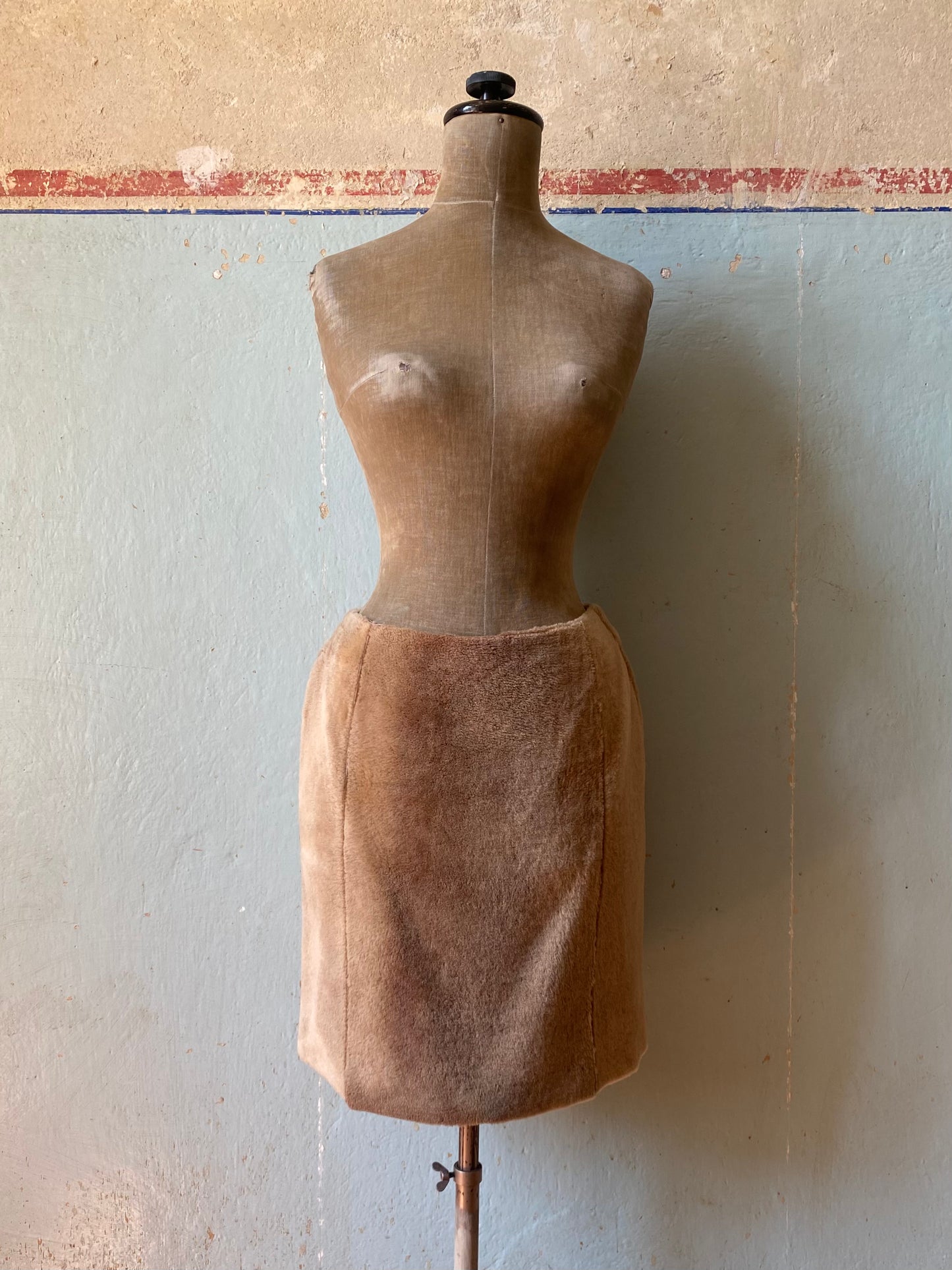 prada fur skirt, f/w 1998