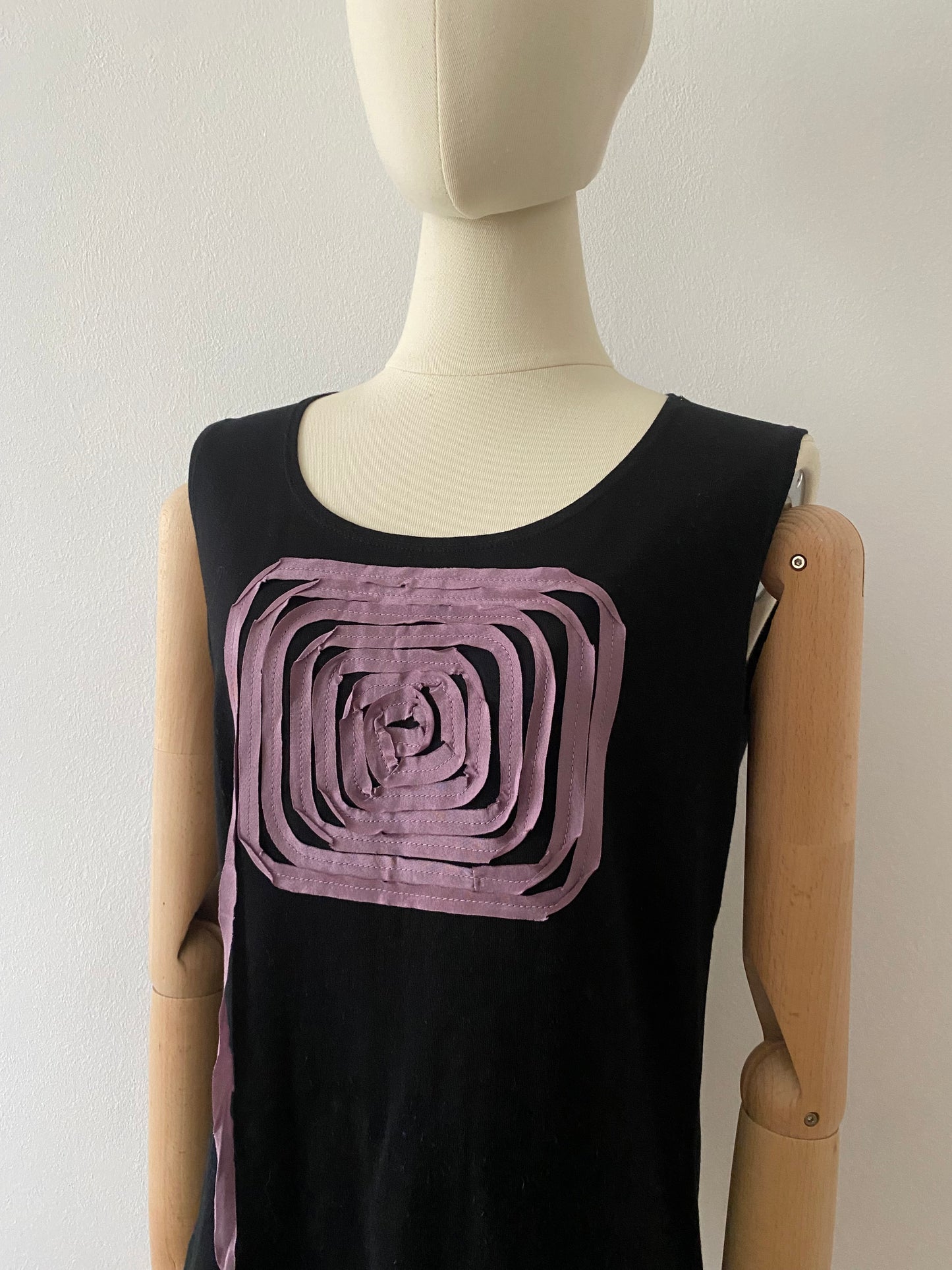 atsuro tayama 3-D cotton and silk spiral tank