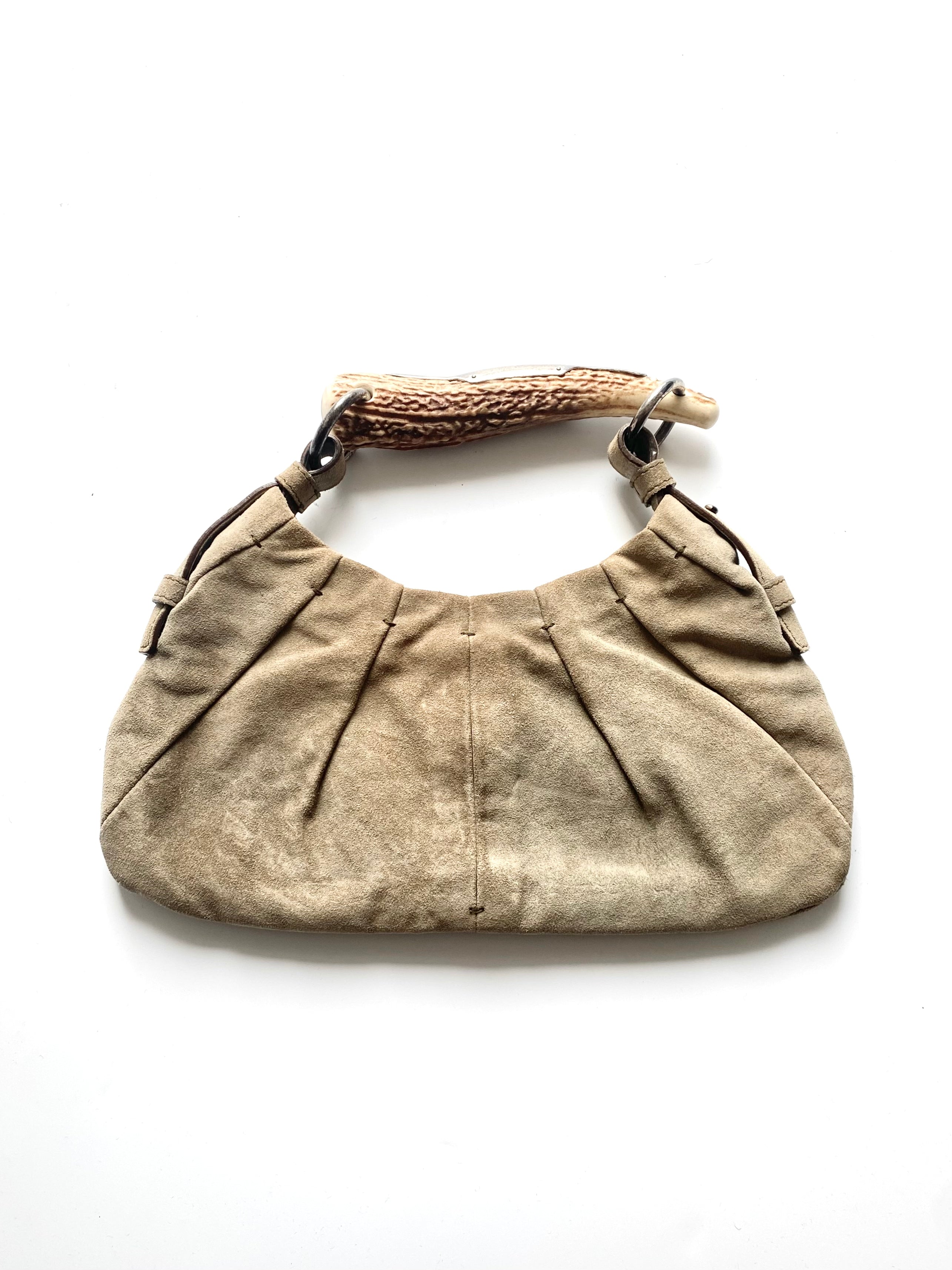 yves saint laurent suede mombasa mini bag, early-mid 00s