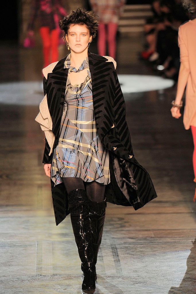 vivienne westwood metallic leather articulated “armor” boots, a/w 2010