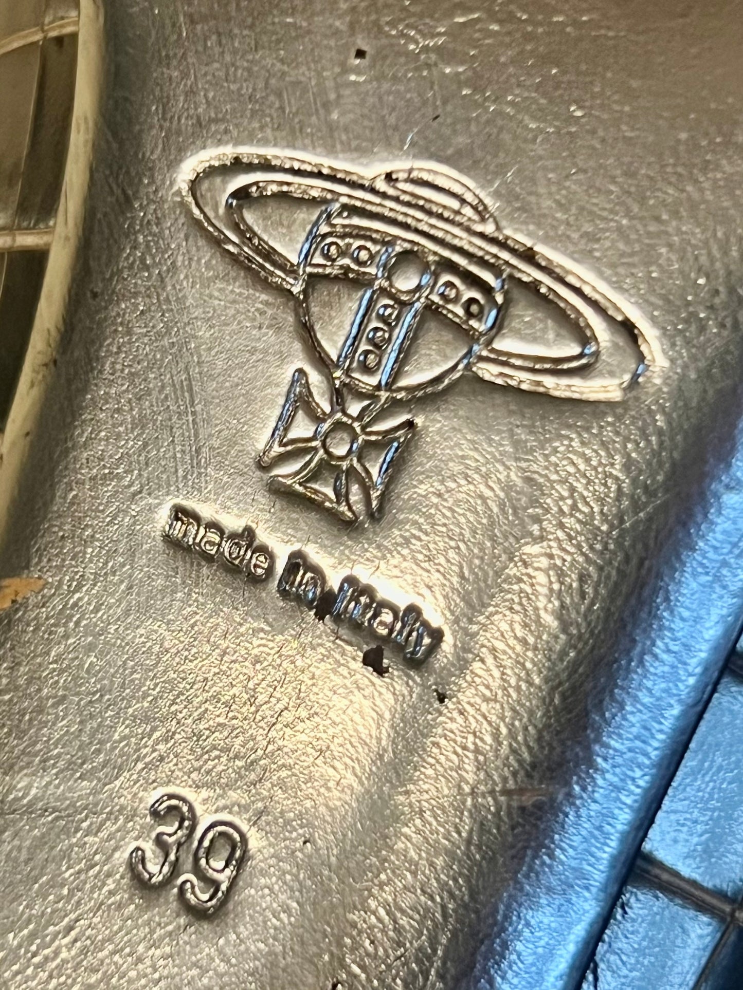 vivienne westwood metallic leather articulated “armor” boots, a/w 2010