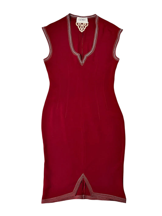 rifat ozbek jellaba inspired midi dress, s/s 1989