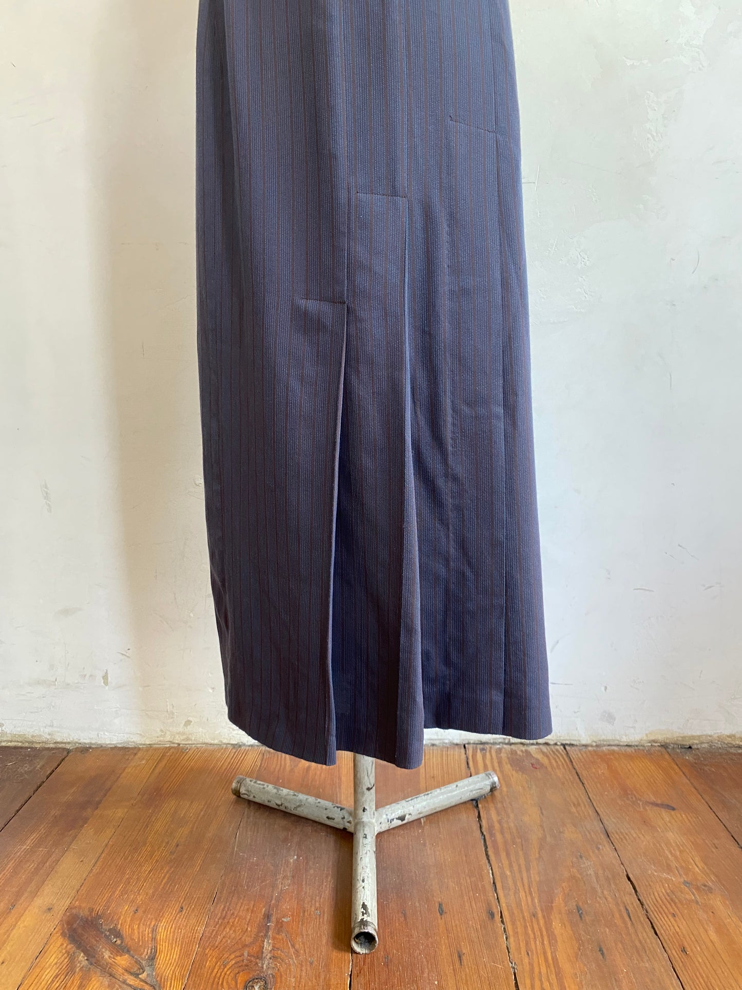 romeo gigli (gigli line) triple pleat maxi skirt, mid-late 90s