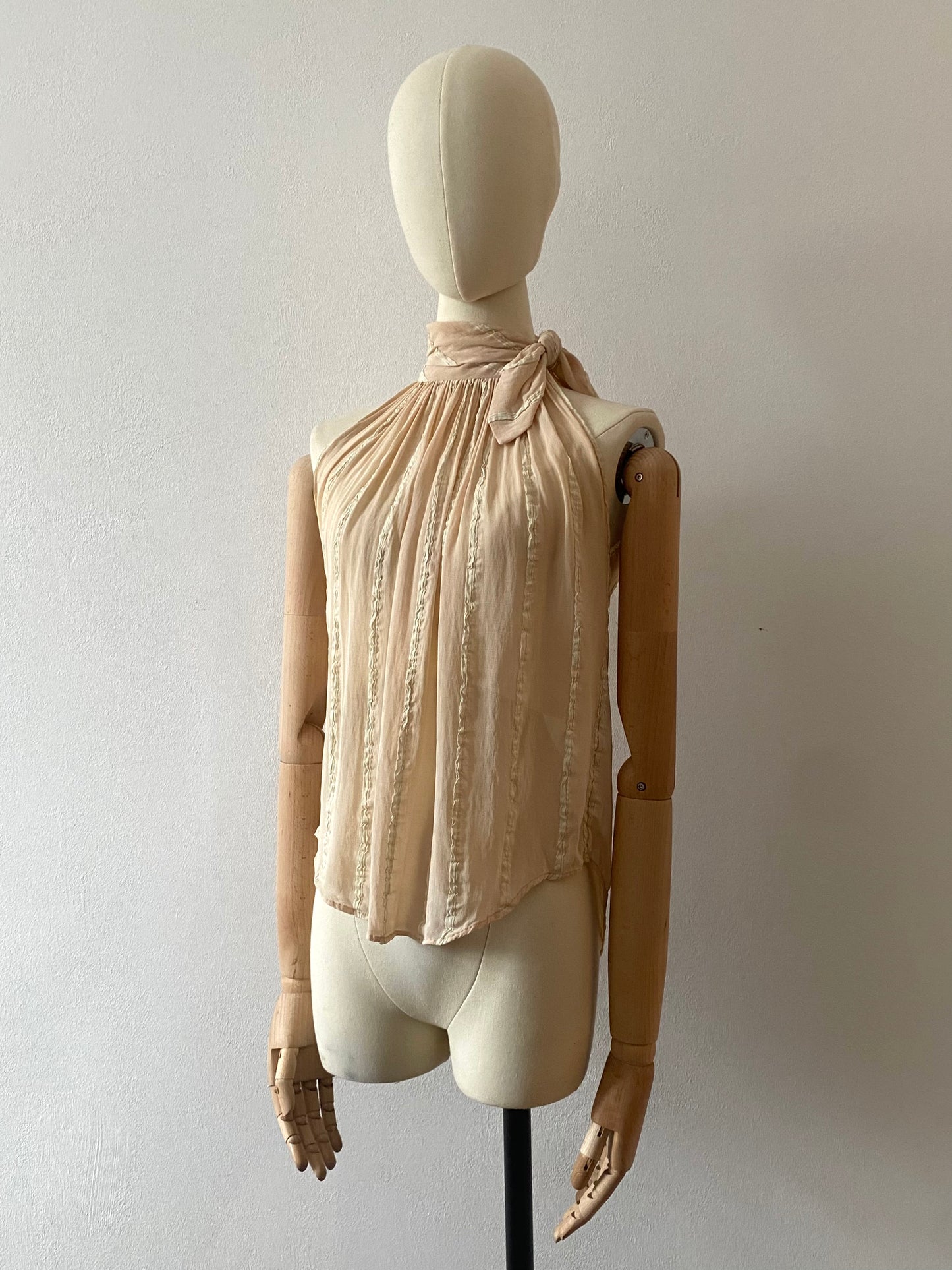 romeo gigli silk blend halter neck blouse (s/s?) 1995