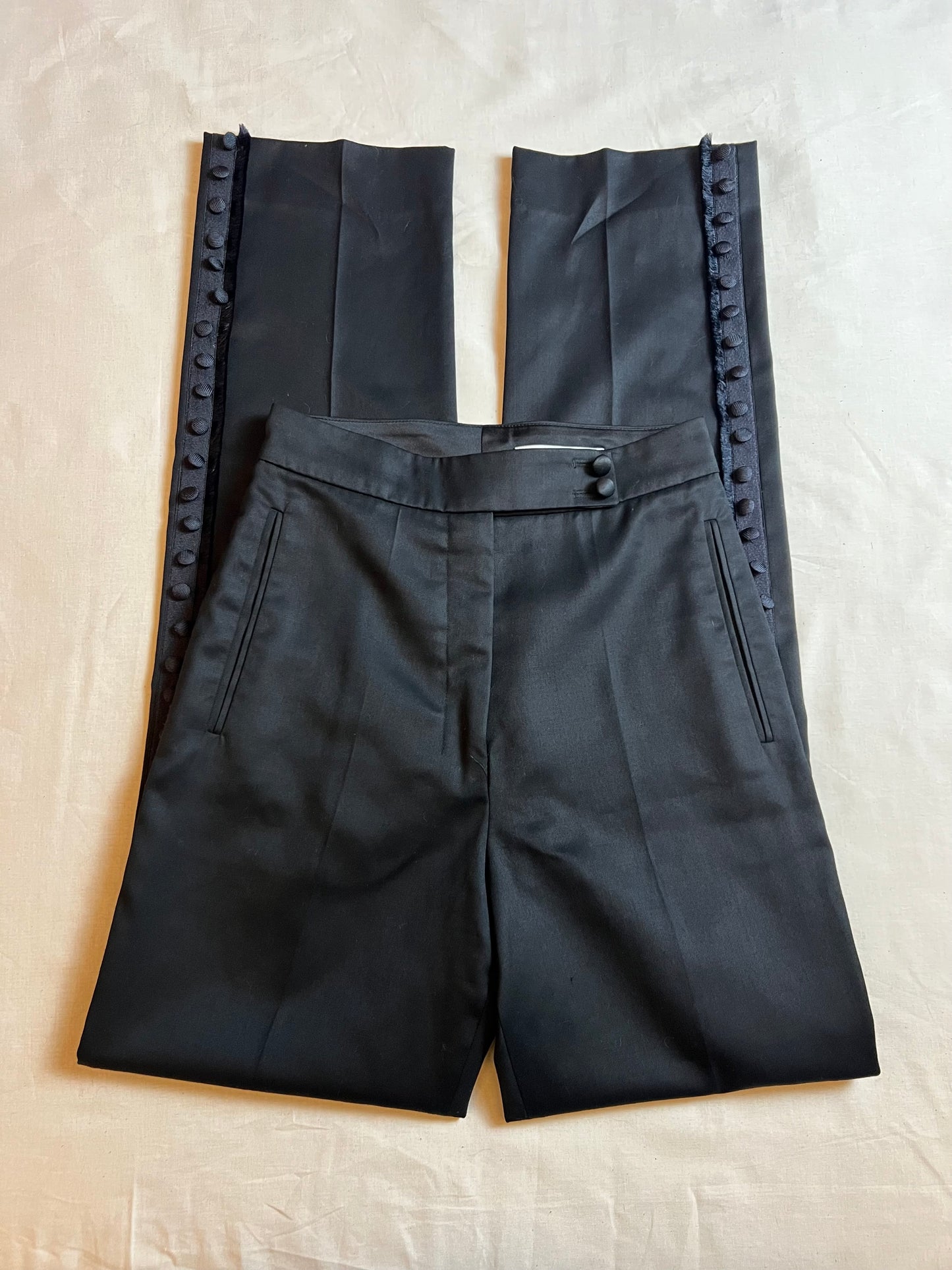 ysl by tom ford button and fringe tuxedo trouser, s/s 2003