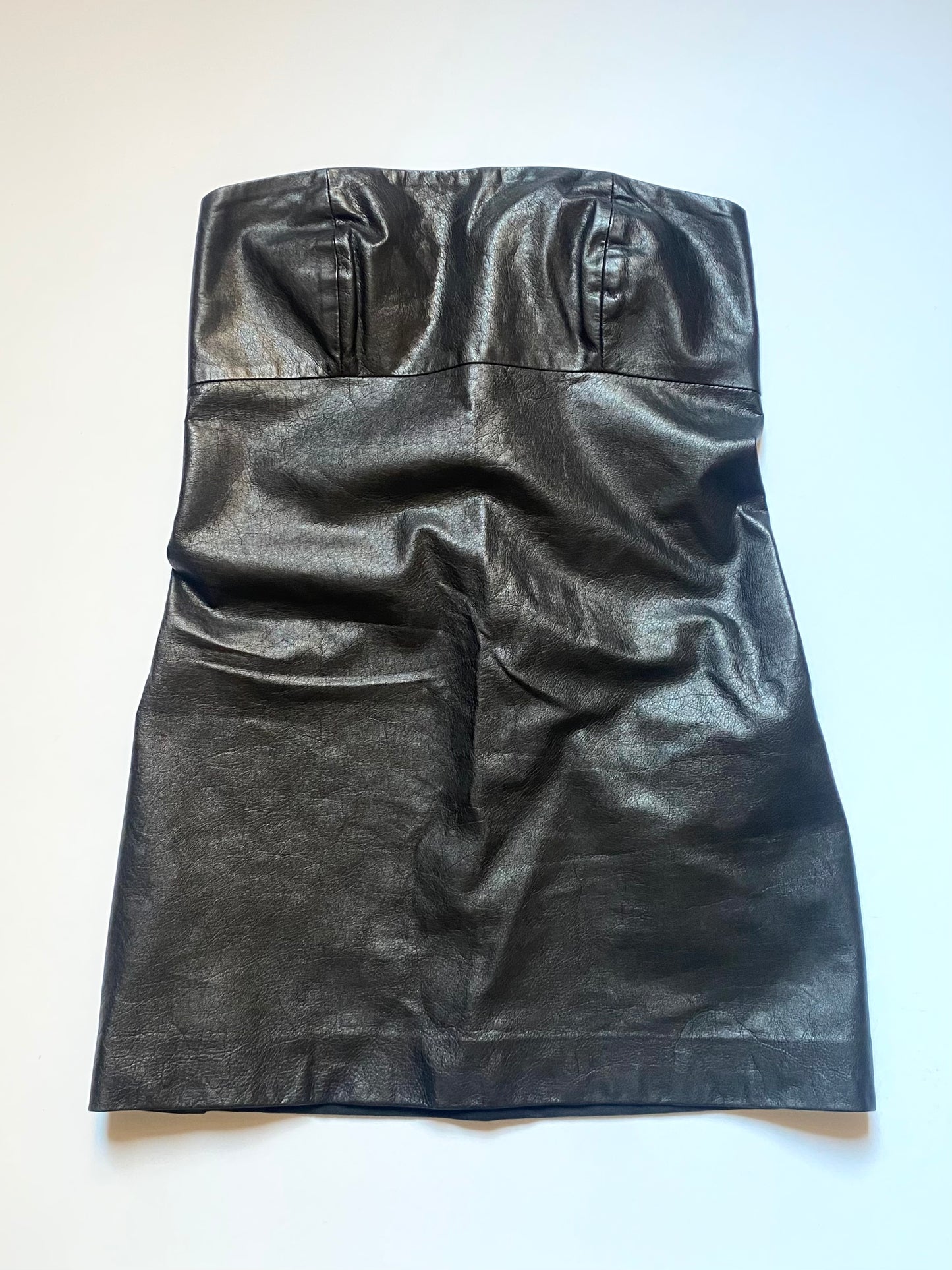 maison martin margiela leather bustier, s/s 2010