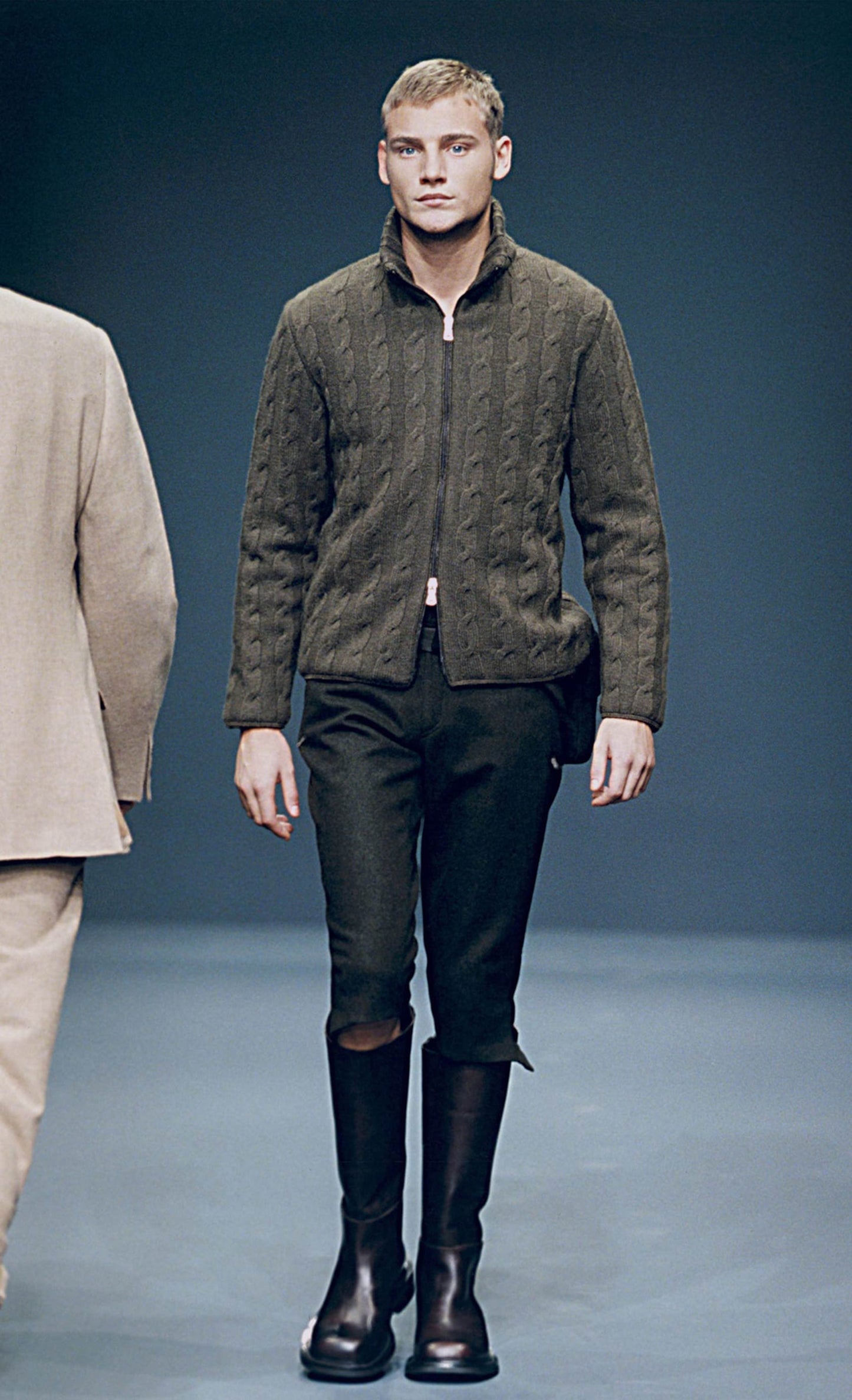 prada square toe riding boots, a/w 1999