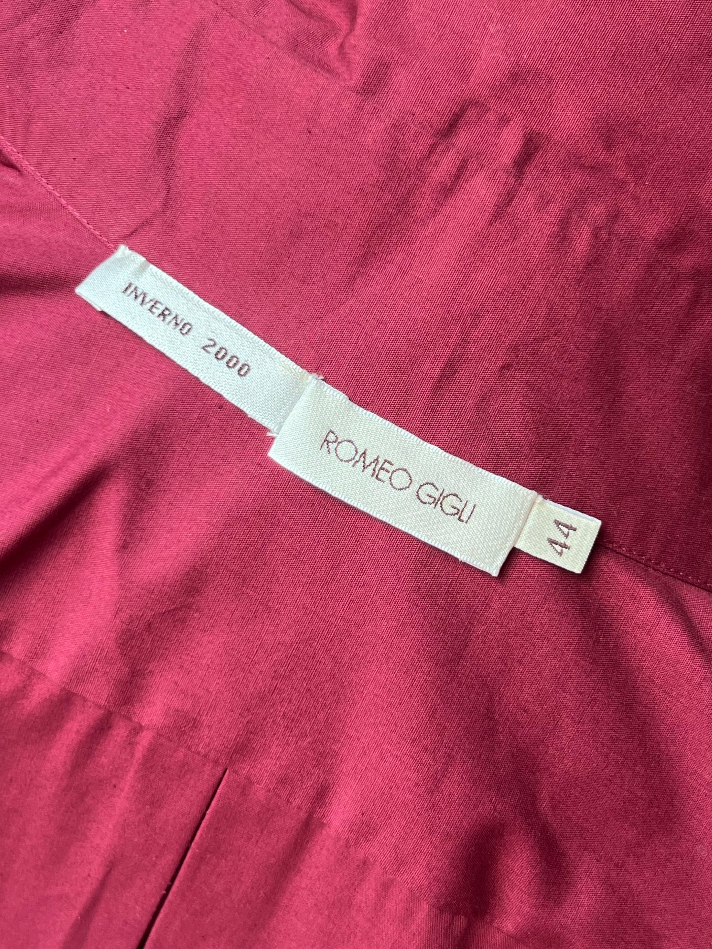 romeo gigli obi belt wrap shirt, a/w 2000