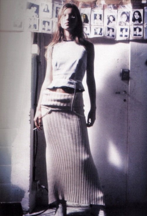 martin margiela snap closure maxi dress, f/w 1992