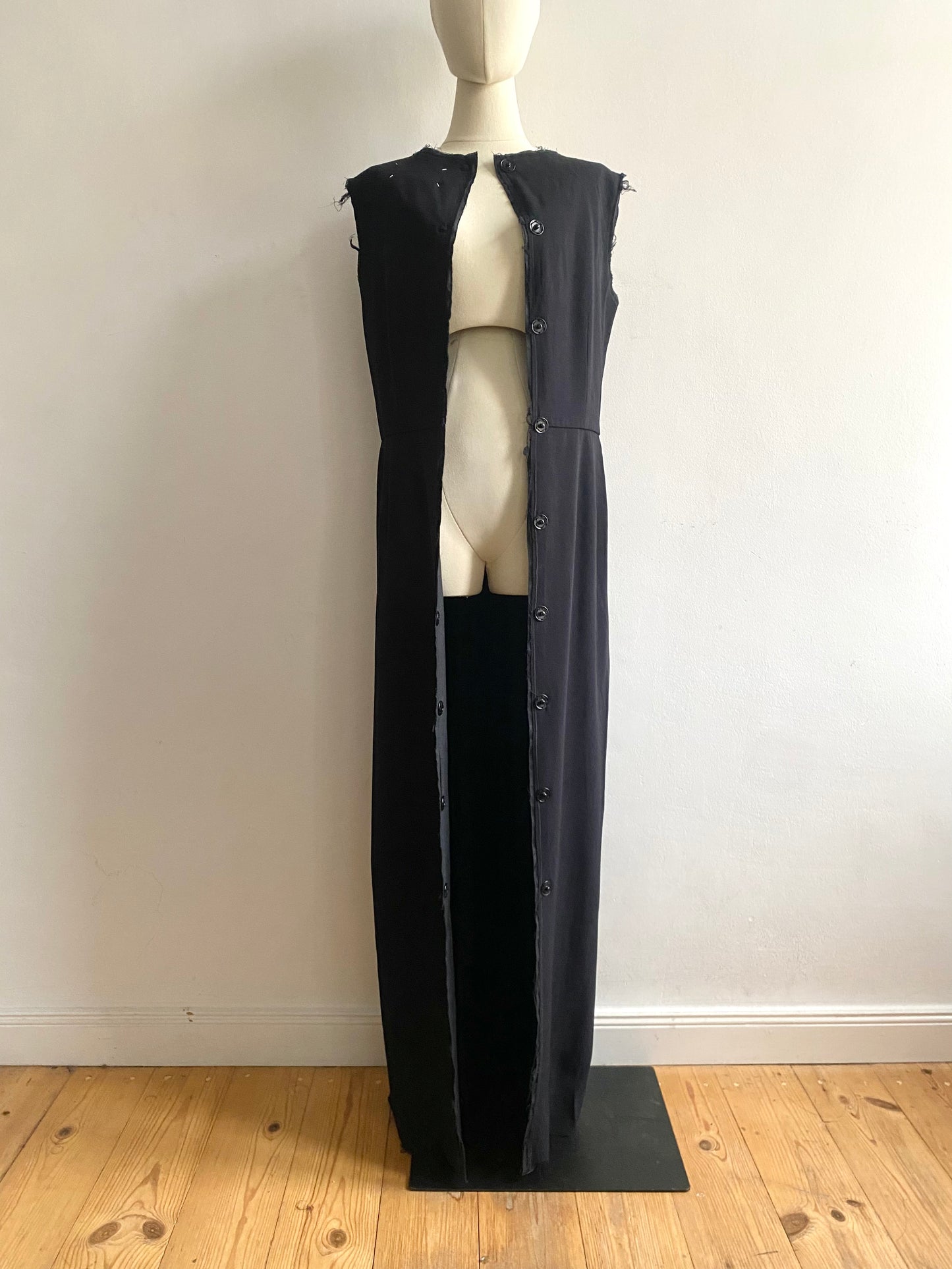 martin margiela snap closure maxi dress, f/w 1992