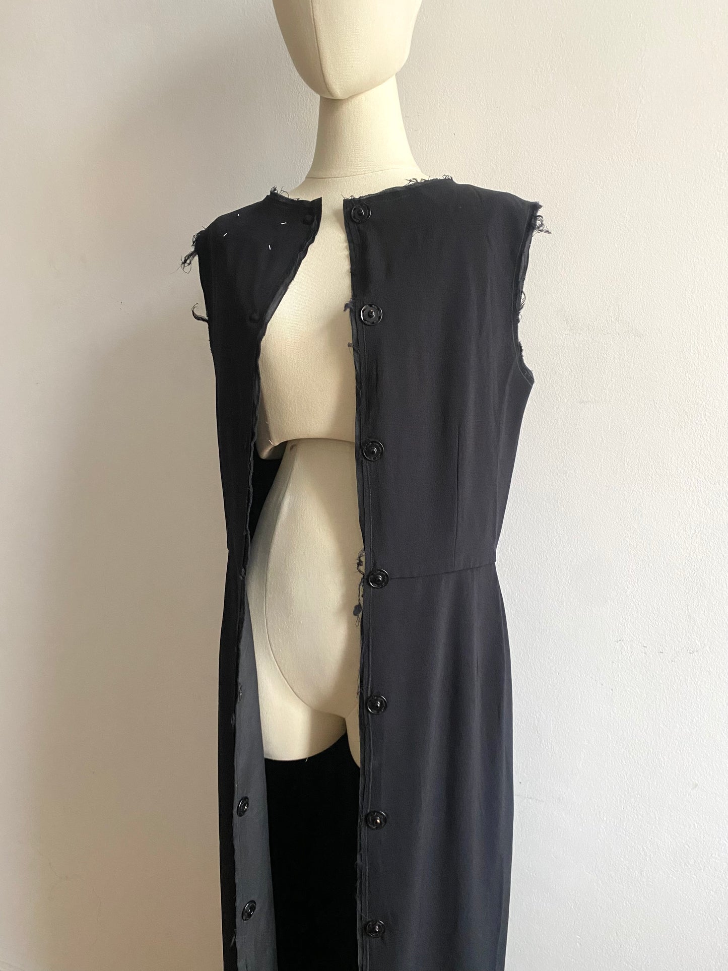 martin margiela snap closure maxi dress, f/w 1992