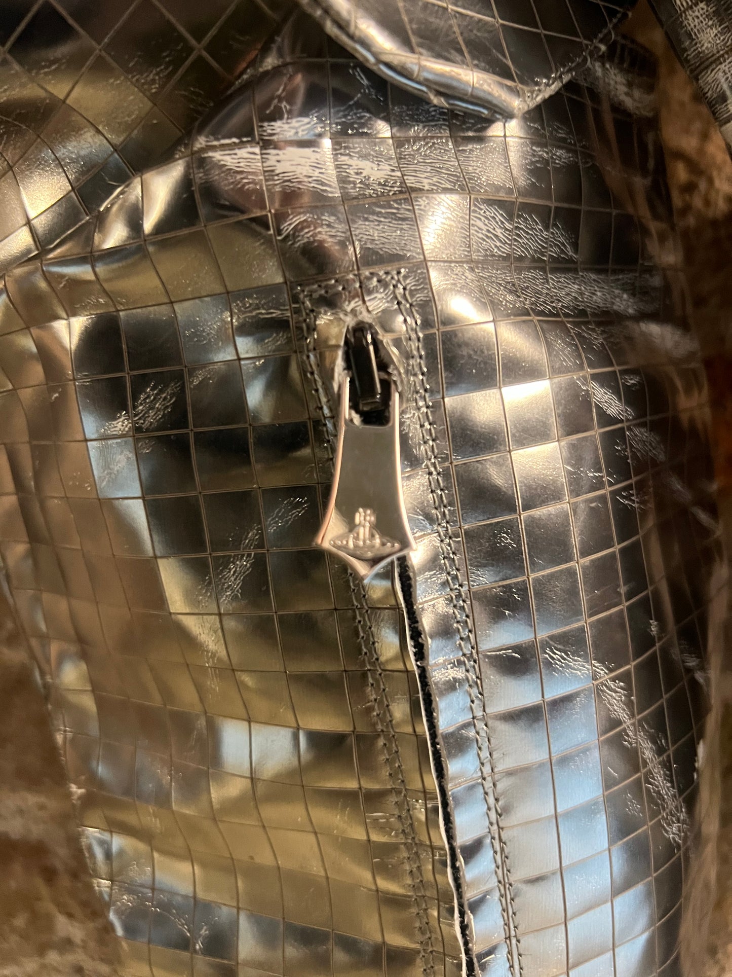 vivienne westwood metallic leather articulated “armor” boots, a/w 2010