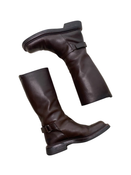 prada square toe riding boots, a/w 1999
