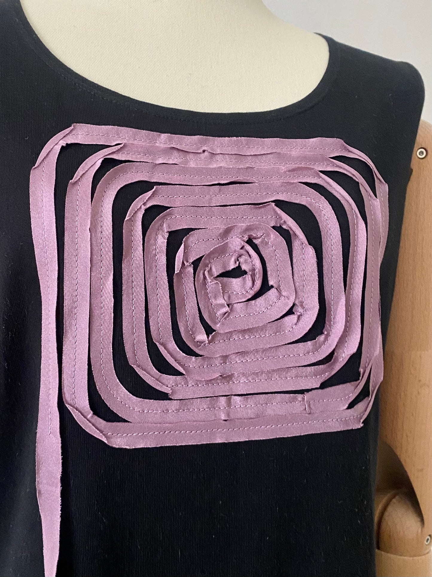 atsuro tayama 3-D cotton and silk spiral tank