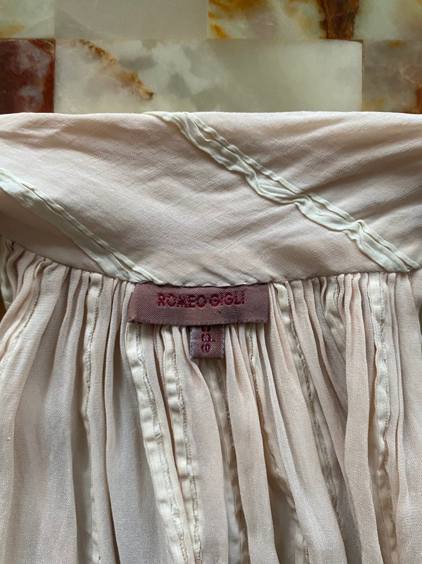 romeo gigli silk blend halter neck blouse (s/s?) 1995