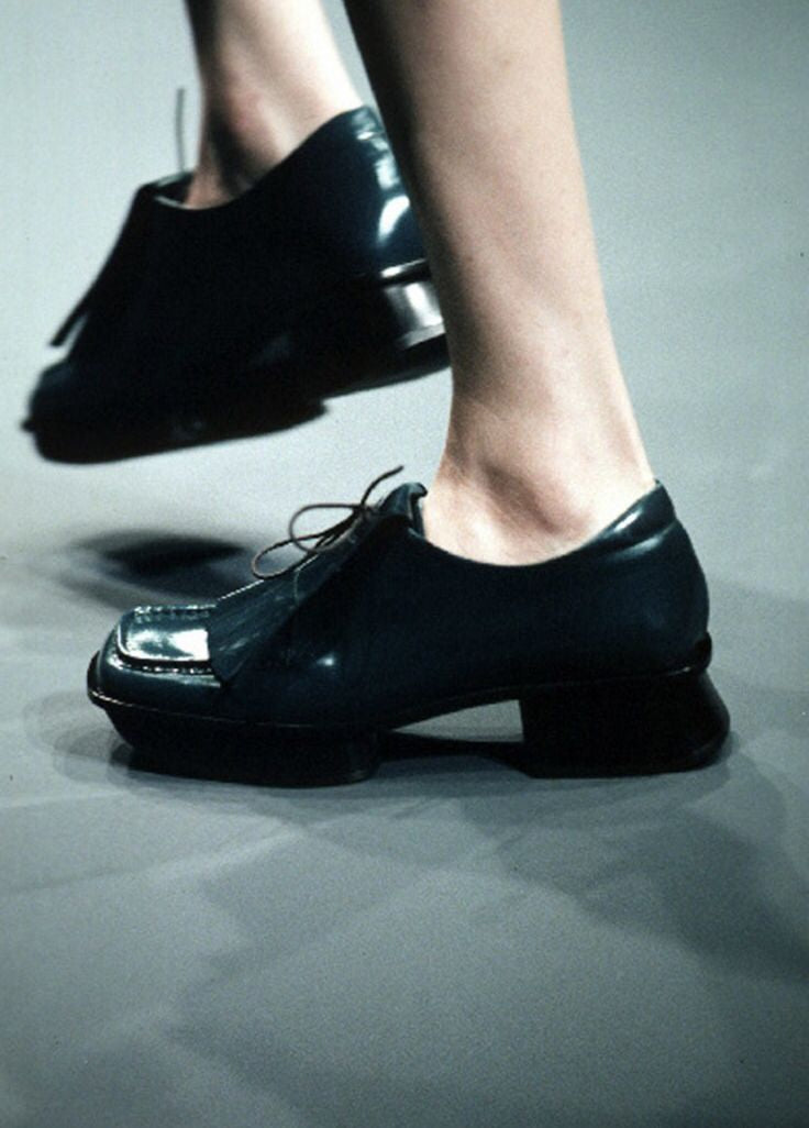 prada split sole loafers, s/s 1999