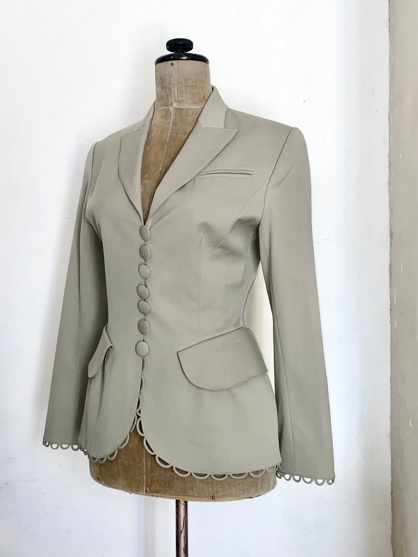 lolita lempicka scalloped loop blazer, f/w 1989