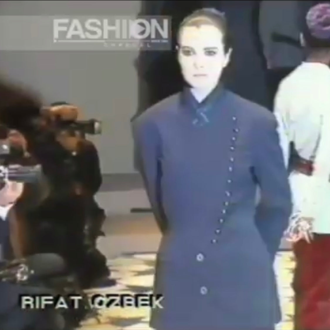 rifat ozbek metal button blazer, f/w 1989