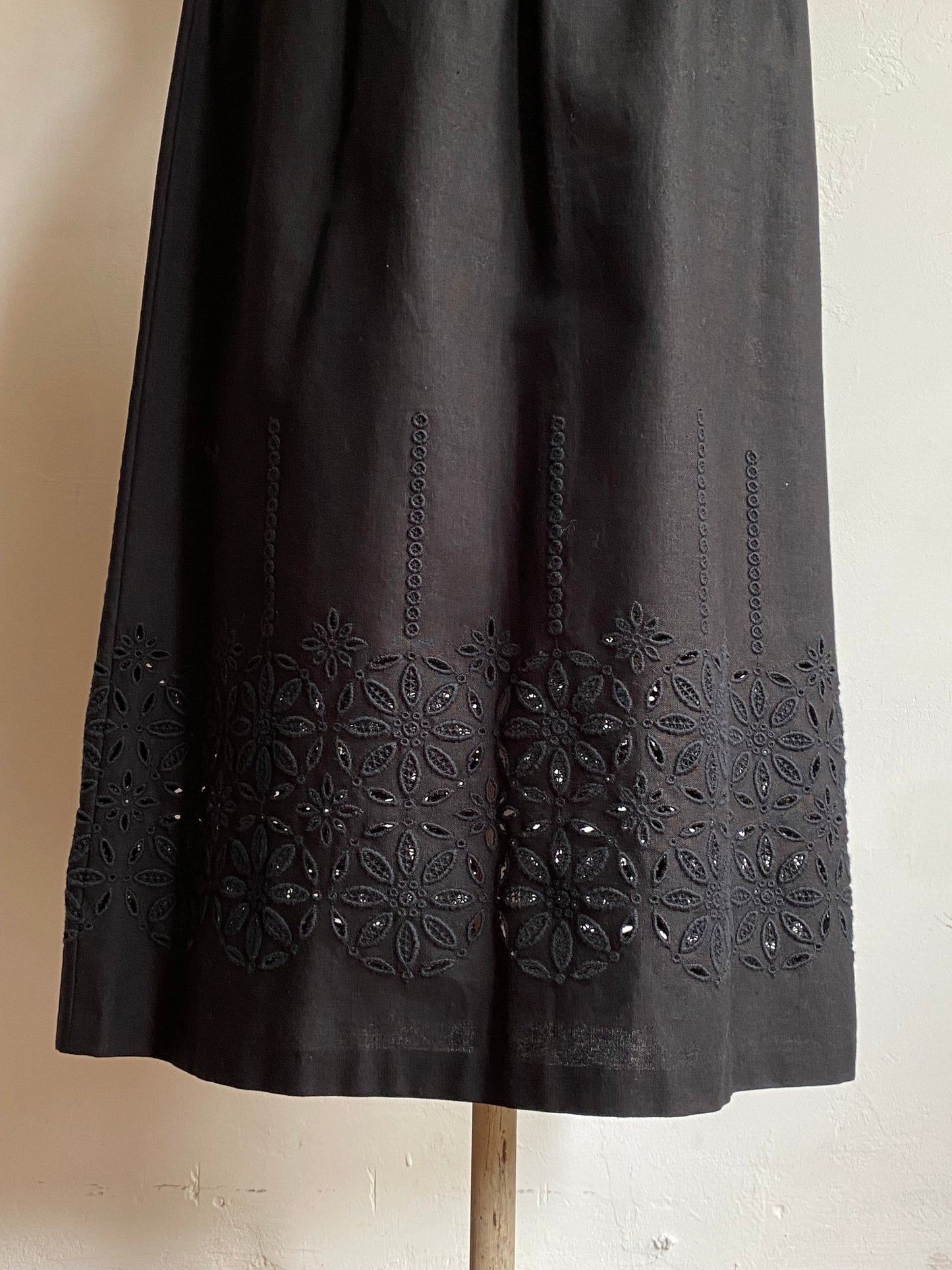 yoshiki hishinuma swiss eyelet skirt, 1990s