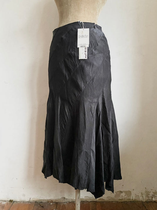 yoshiki hishinuma asymmetrical bias-cut paneled skirt, early-mid 00s