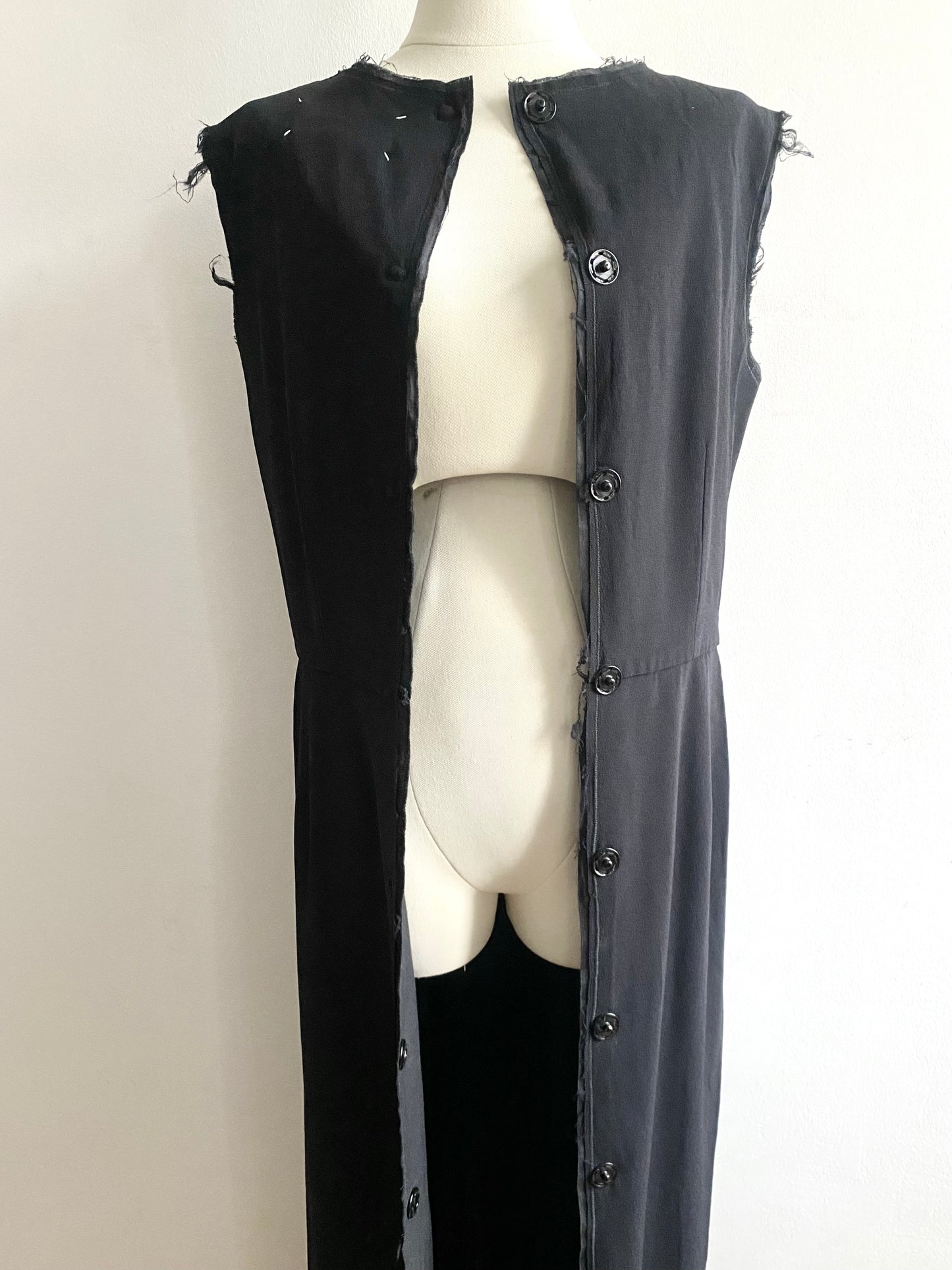 martin margiela snap closure maxi dress, f/w 1992