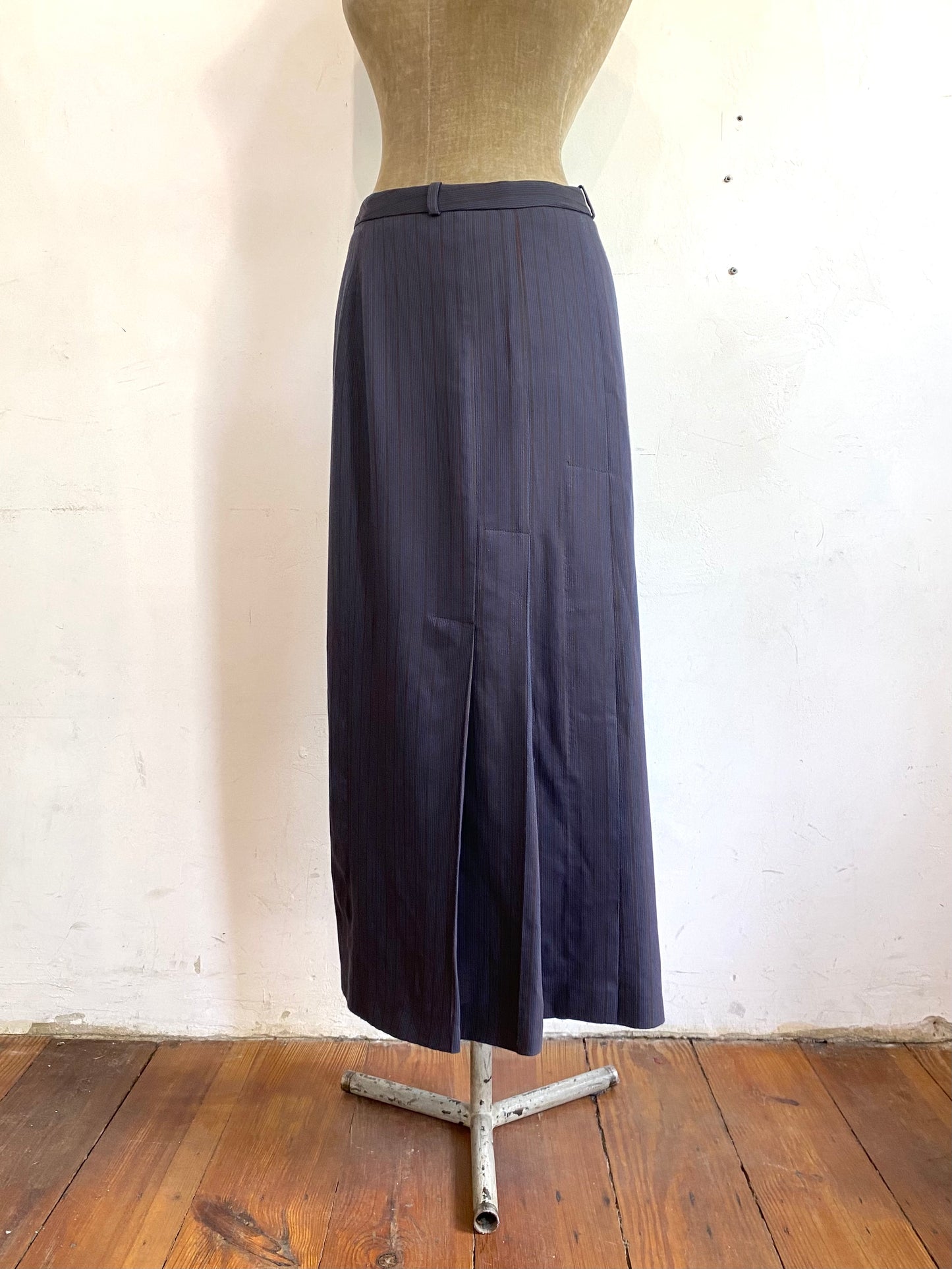 romeo gigli (gigli line) triple pleat maxi skirt, mid-late 90s