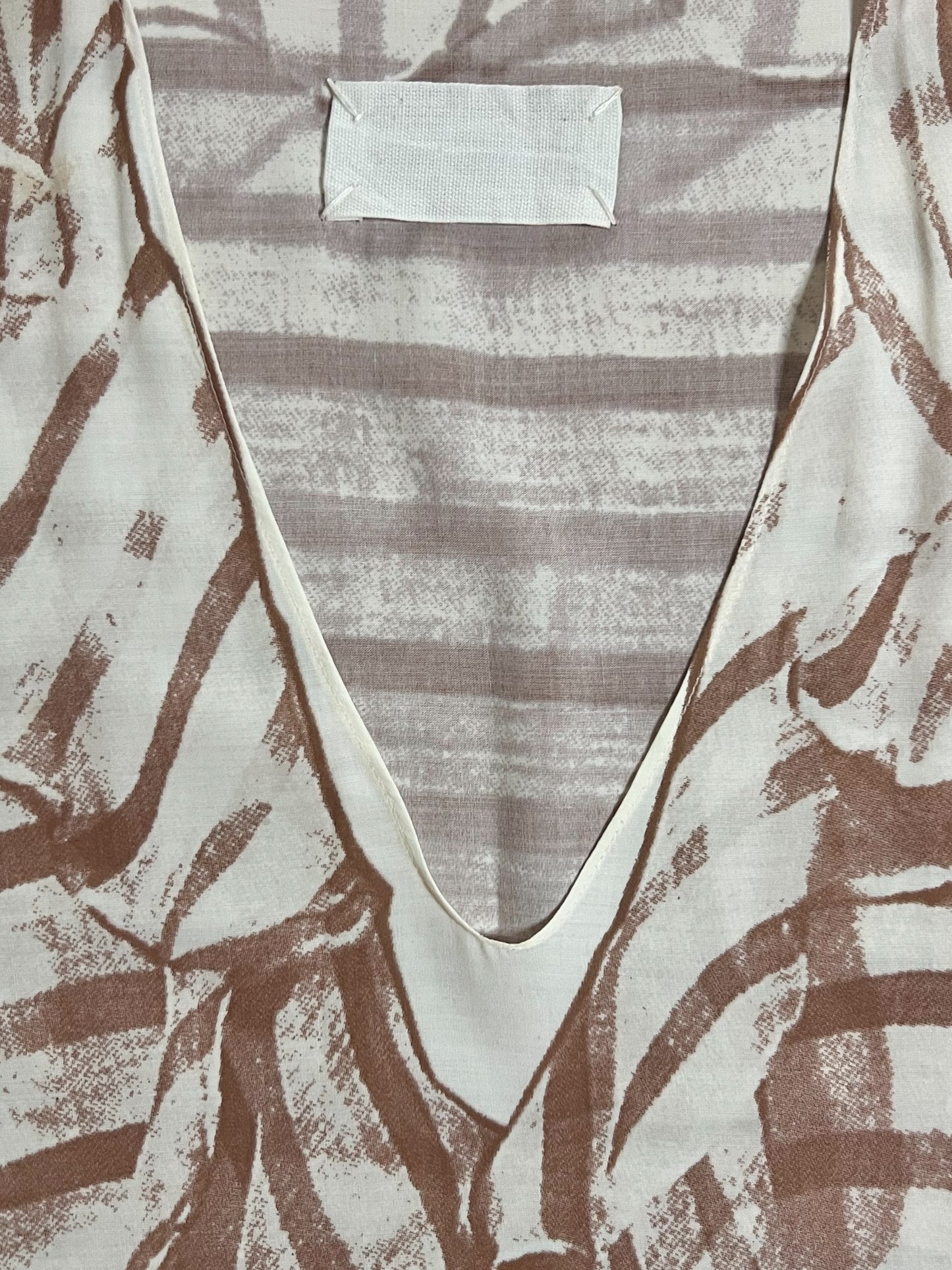 martin margiela trompe l’oeil photo-print rayon dress, s/s 1996