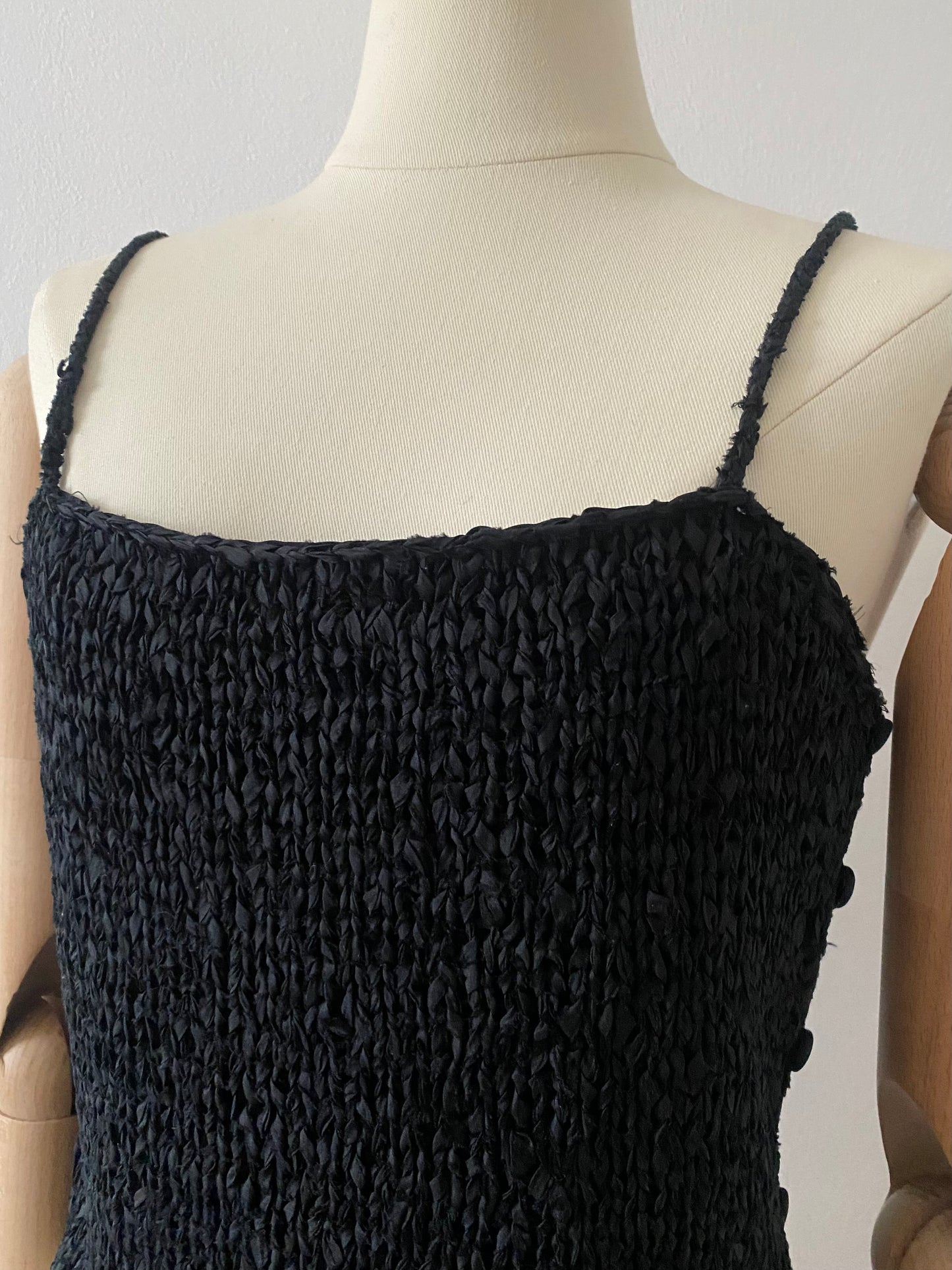 romeo gigli chunky silk knit bustier style top