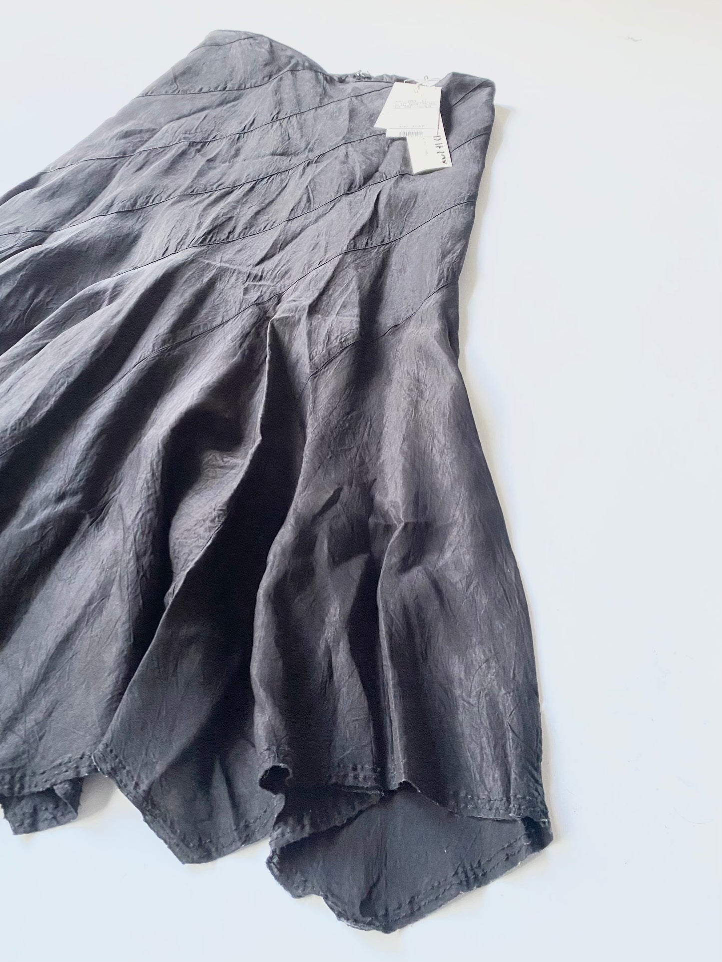 yoshiki hishinuma asymmetrical bias-cut paneled skirt, early-mid 00s