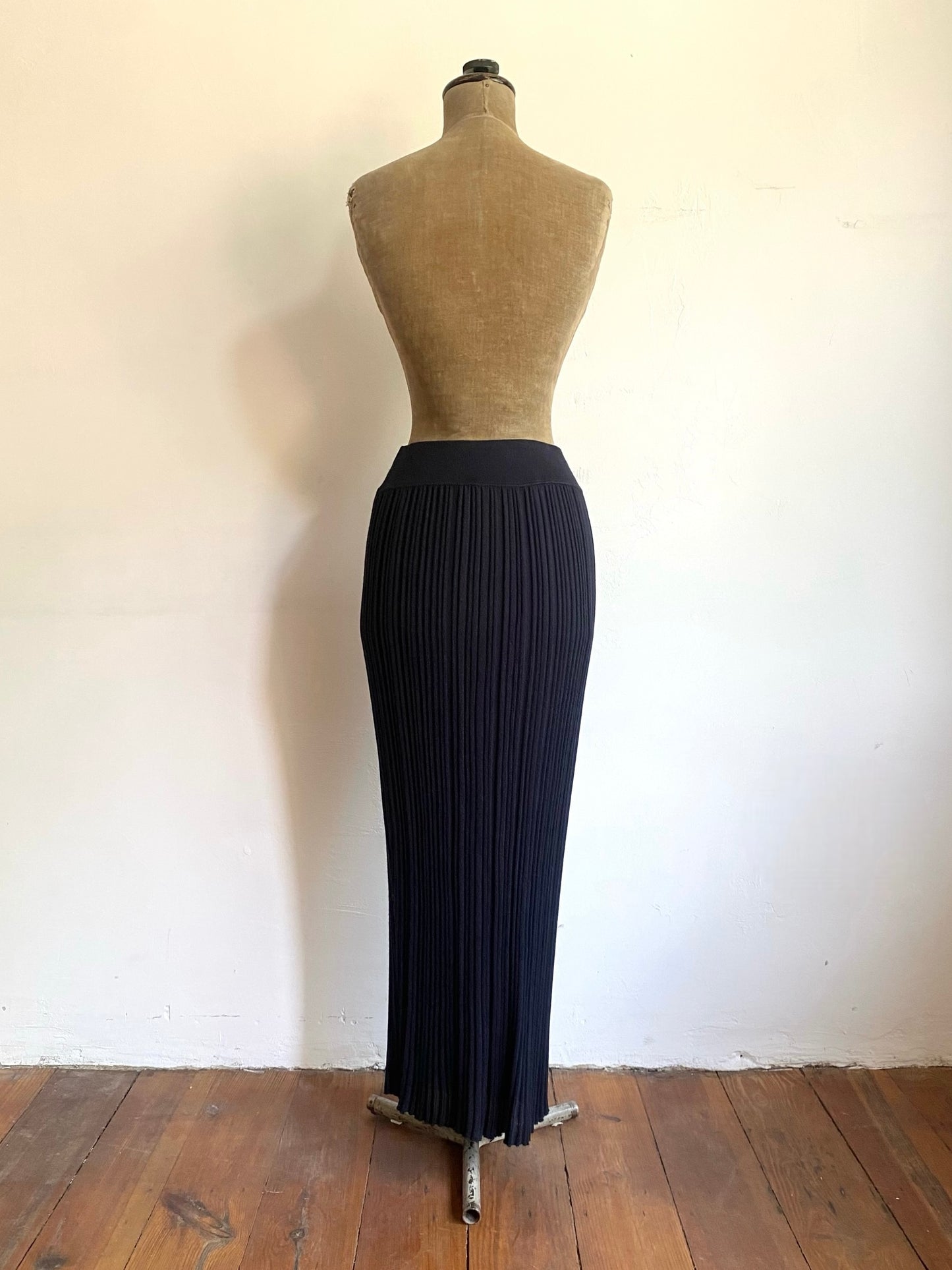 kaat tilley ribbed column maxi skirt, 1990s