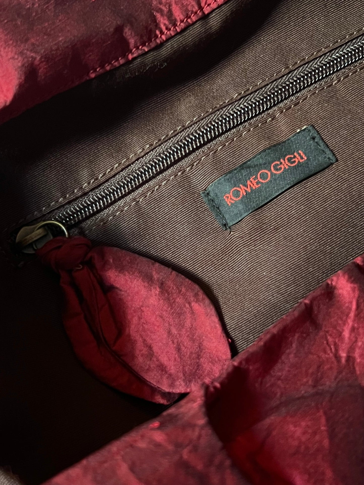 romeo gigli spherical knotted closure bag, 1990s