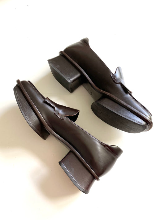 prada split sole loafers, s/s 1999